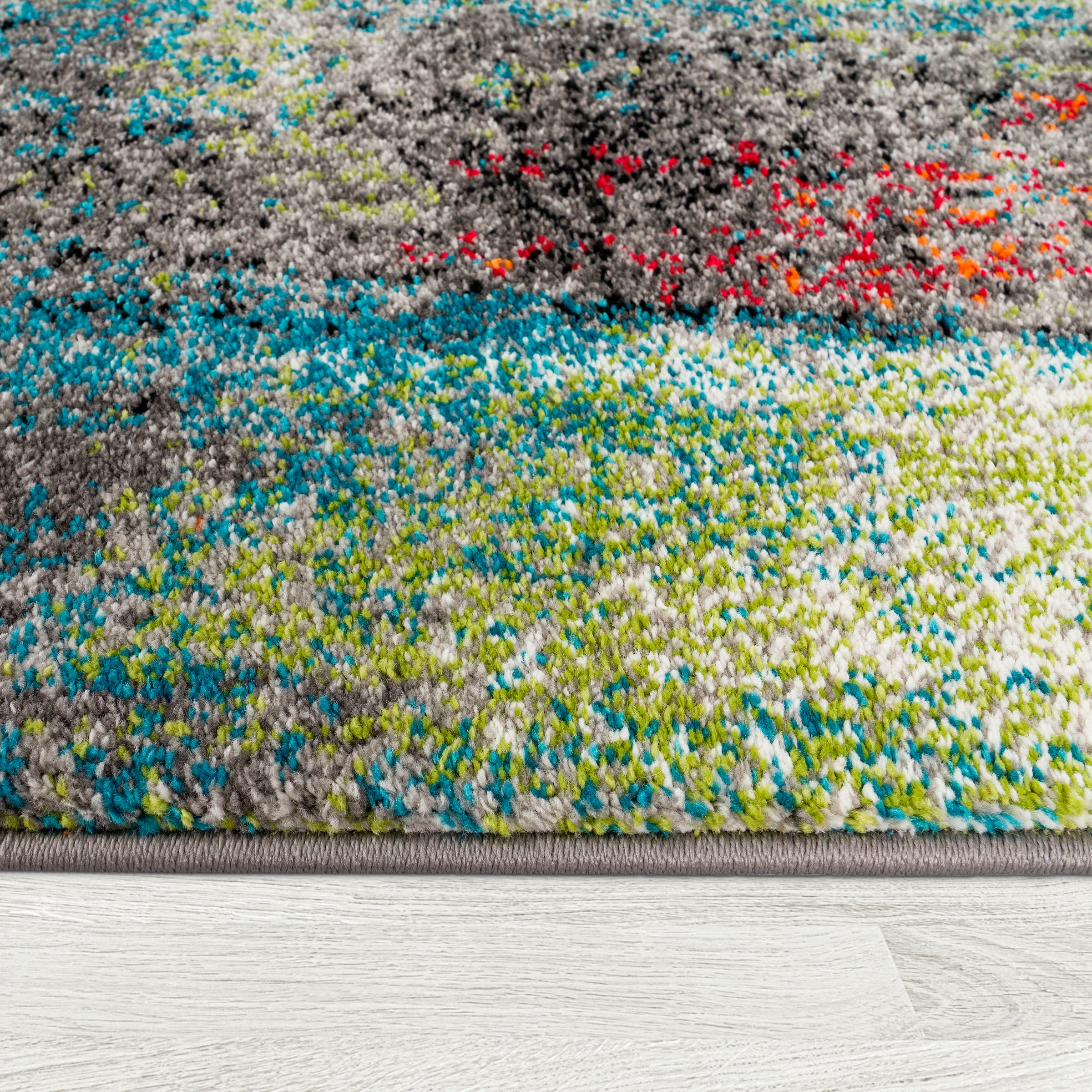 Paco Home Teppich »Brillance 710« rechteckig 16 mm Höhe Kurzflor, modernes Design, ideal im Wohnzimmer & Schlafzimmer