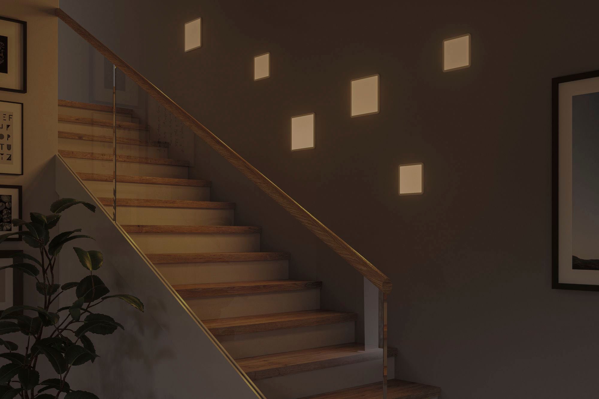 Paulmann LED Bad-Einbauleuchte »Areo«, Schutzart IP44, 3-Stufen-dimmbar, Gr. 17,5 x 17,5 cm, inkl. LED Leuchtmittel