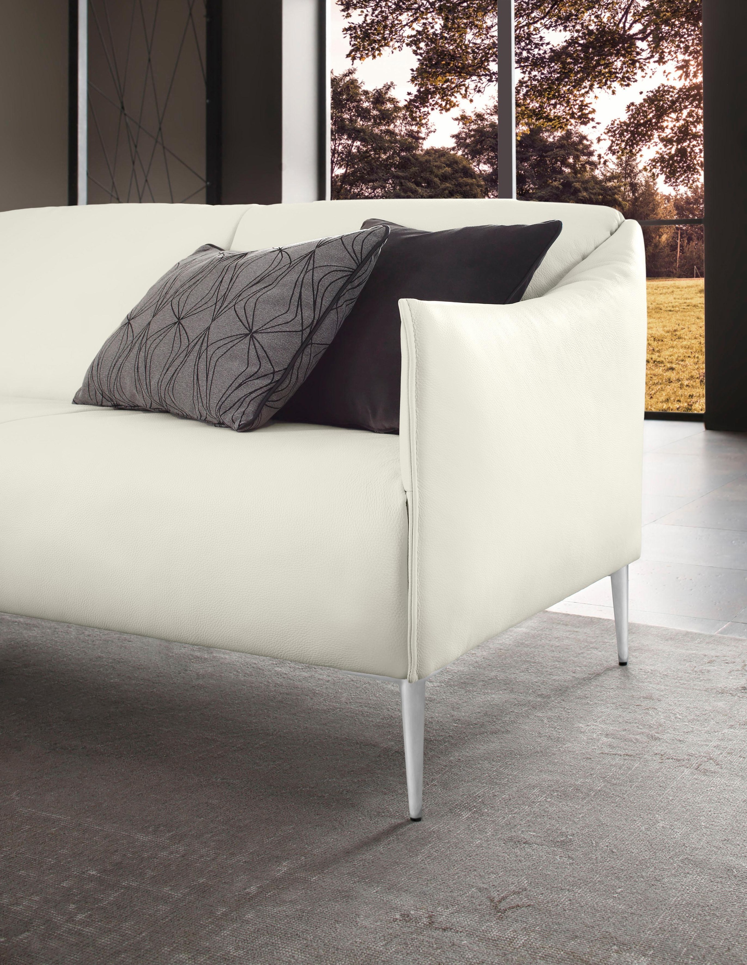 W.SCHILLIG 3-Sitzer »sally«, mit Metallfüßen in Chrom glänzend, Breite 224 cm