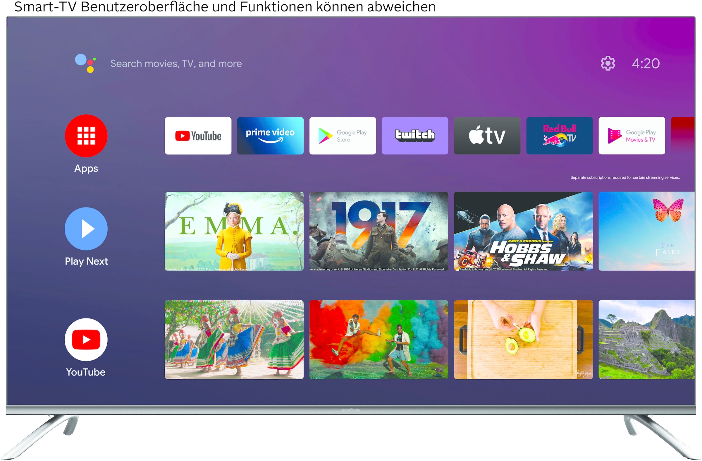 LED-Fernseher »SRT50UD7553«, 4K Ultra HD, Android TV-Smart-TV