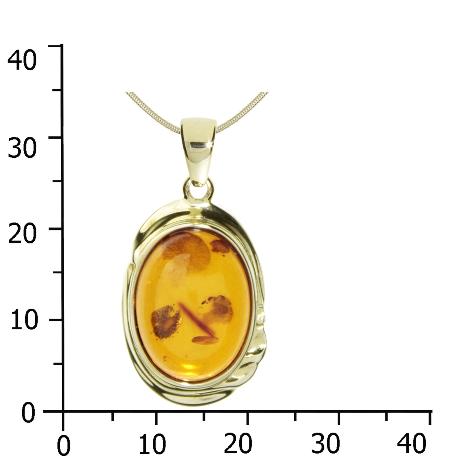 OSTSEE-SCHMUCK Kette und Anhänger Set »- Mara - Gold 333/000 - Bernstein« ()