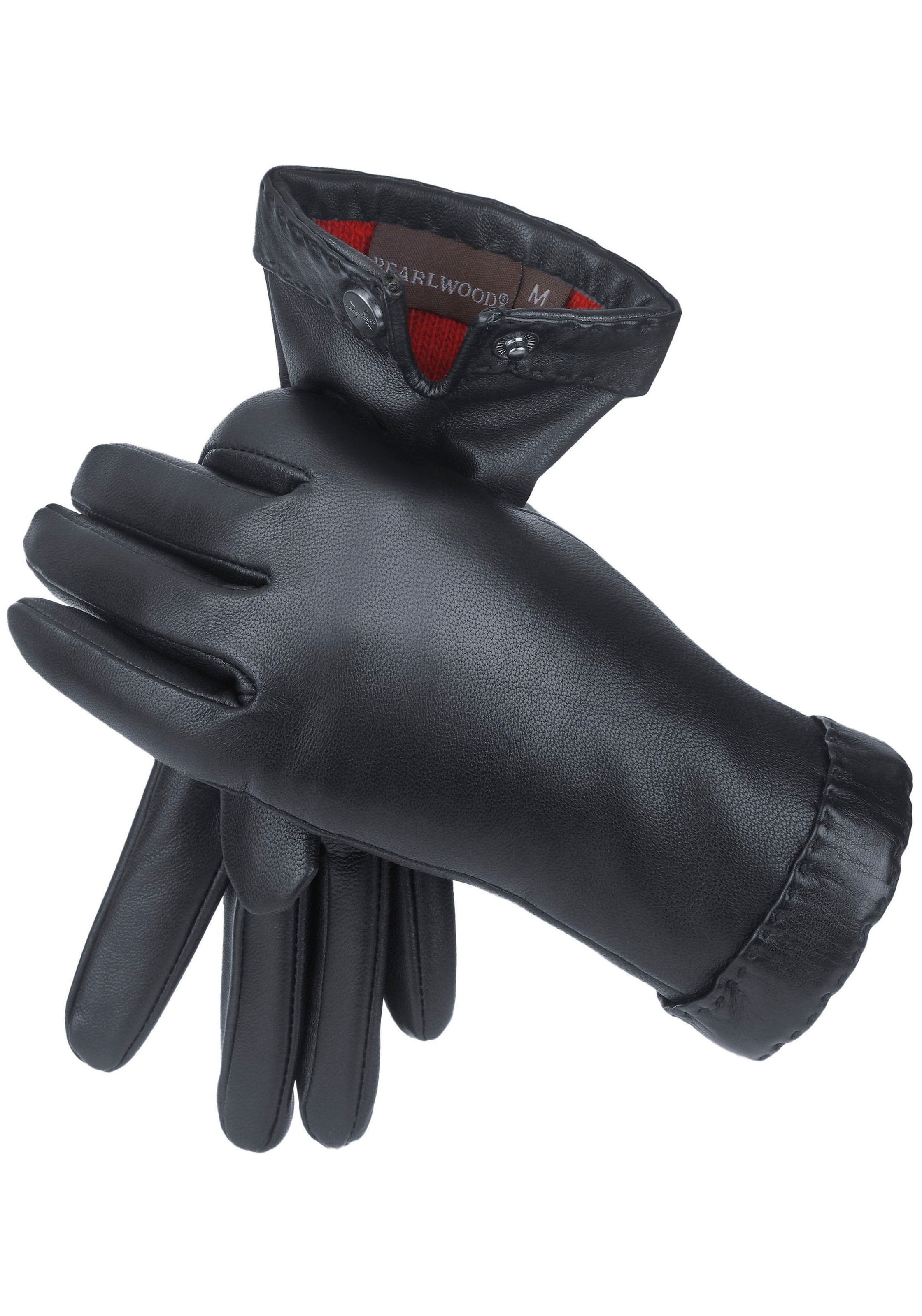 PEARLWOOD Lederhandschuhe »Ann«, Dekorative Bund UNIVERSAL kaufen Handsteppung am | online