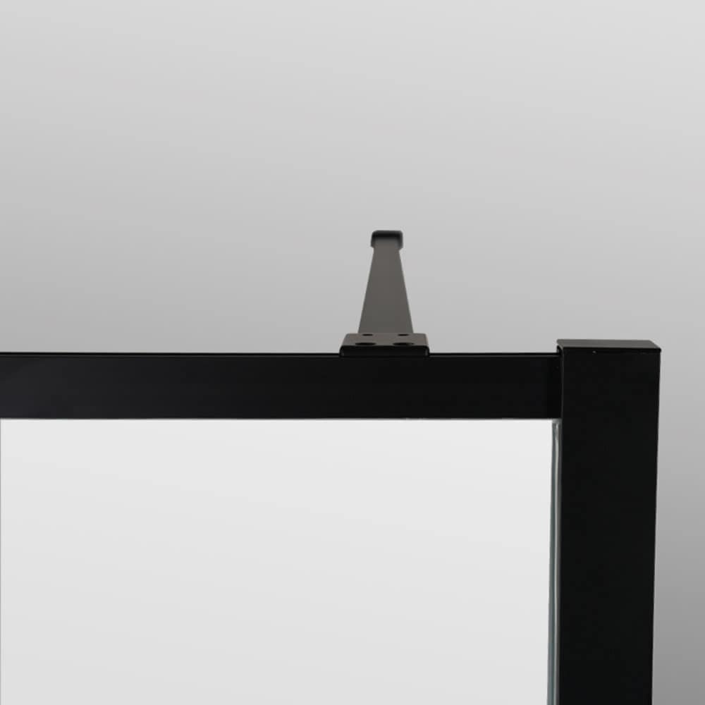 welltime Walk-in-Dusche »Black Blocks Frost«, Milchglas