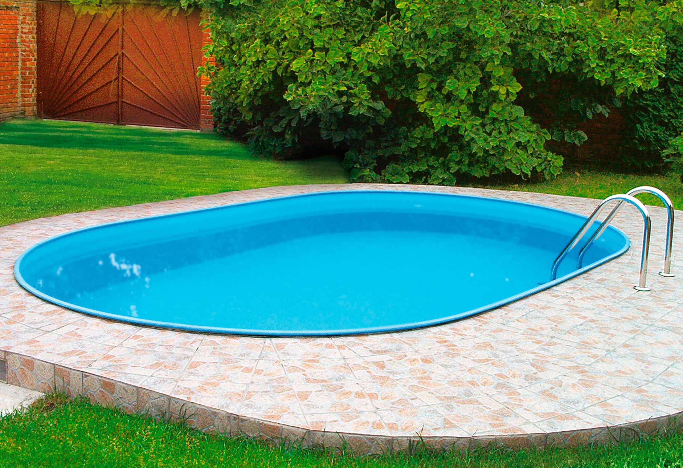my POOL BWT Ovalpool »PREMIUM«, (Komplett-Set, 10 tlg.), Höhe 135 cm, in verschiedenen Größen