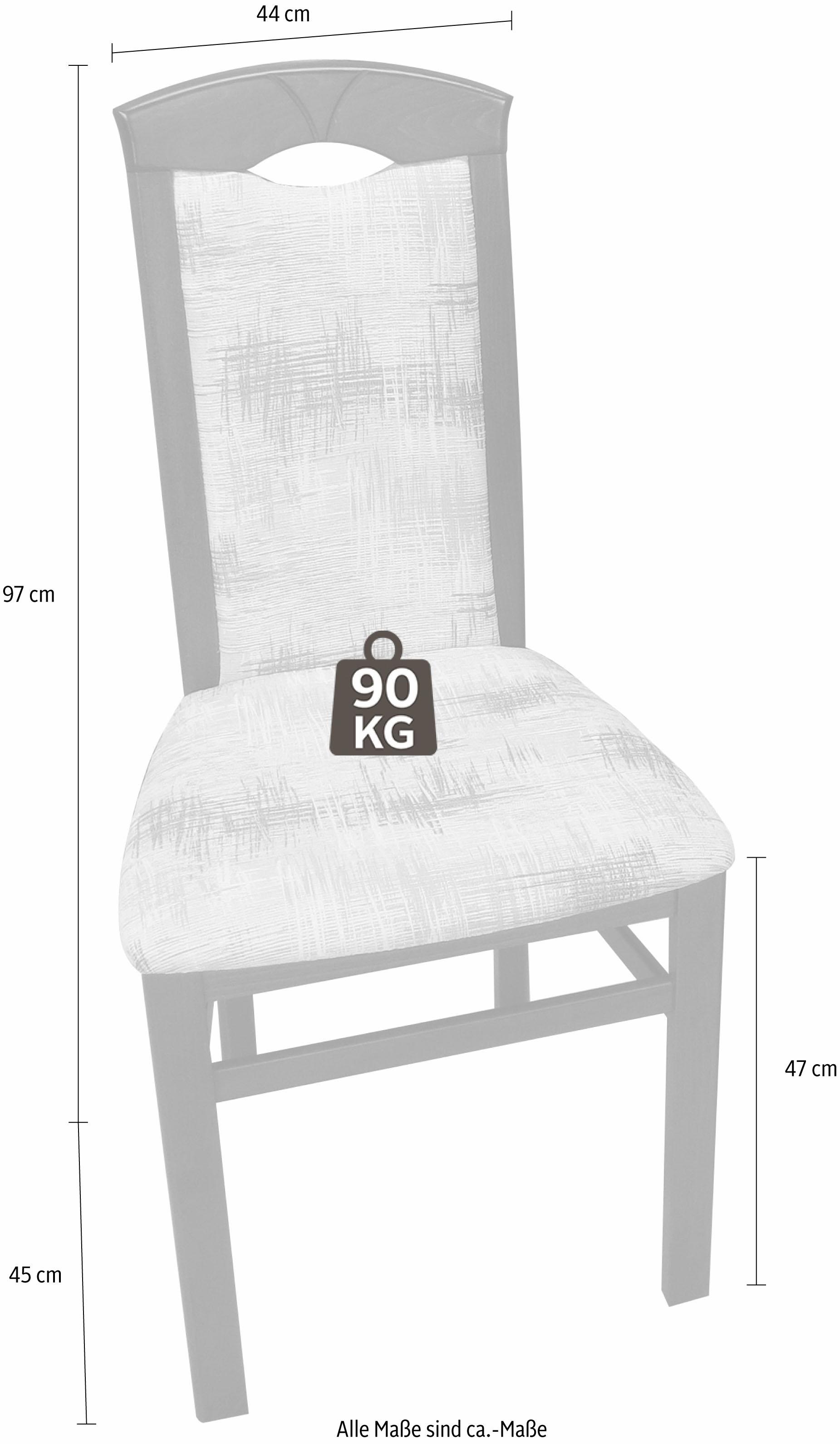 Home affaire 4-Fußstuhl (Set) 2 Stk.