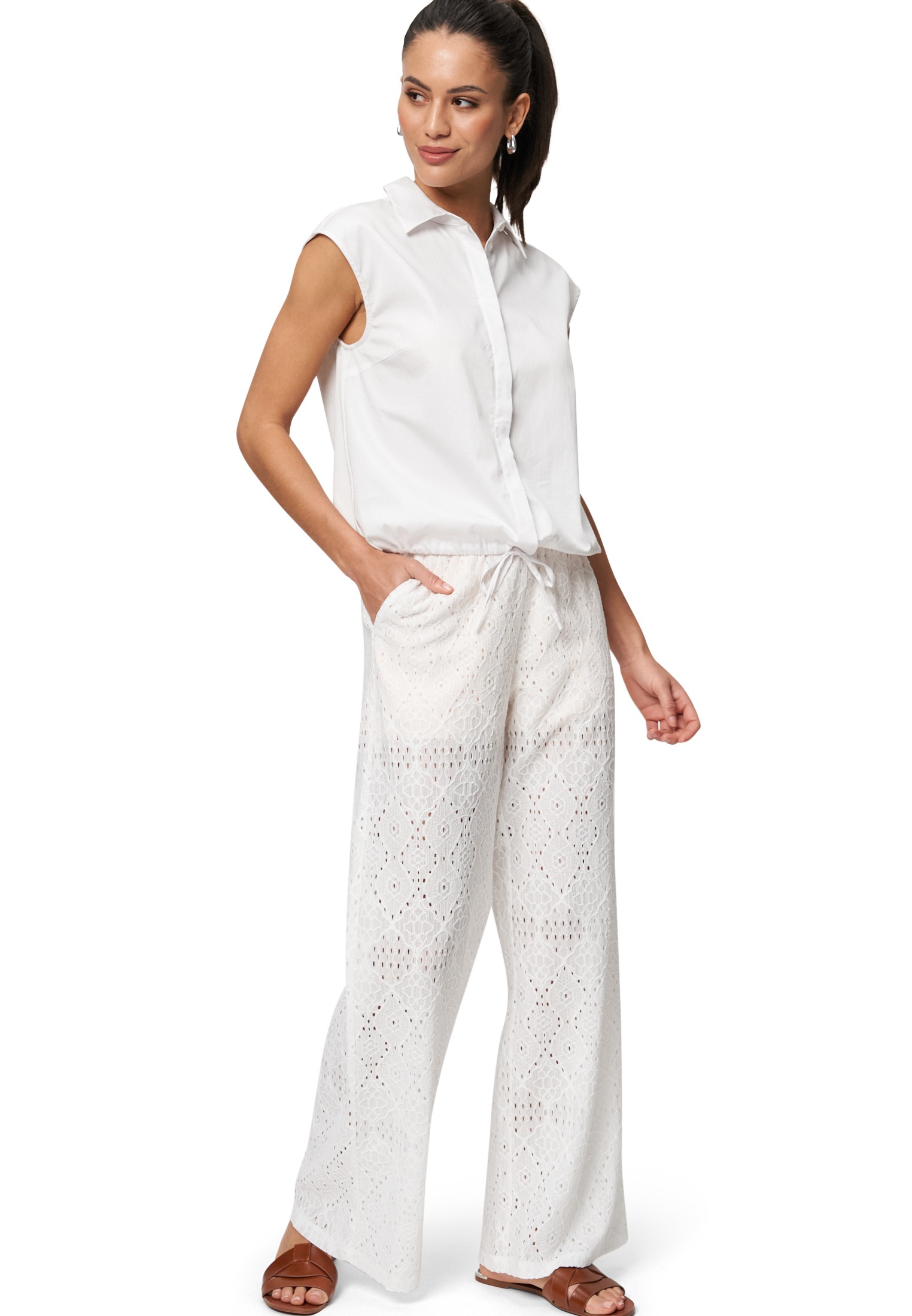 Zero Klassische Bluse »Bluse mit Bindeband«