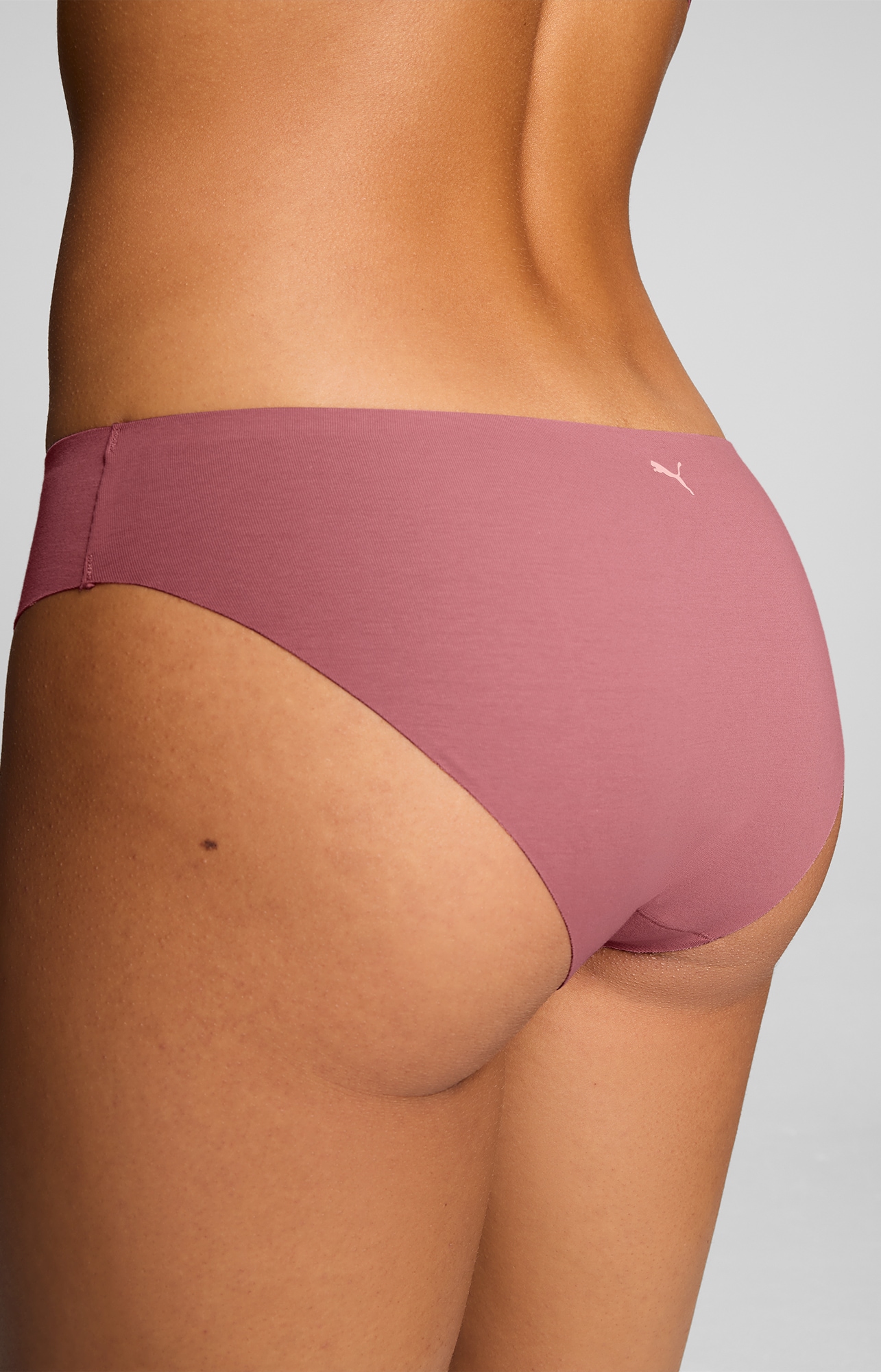 PUMA Slip »PUMA WOMEN INVISIBLE COTTON BRIEFS« 2er Pack,  nahtlose Ränder für eine unsichtbare Passform