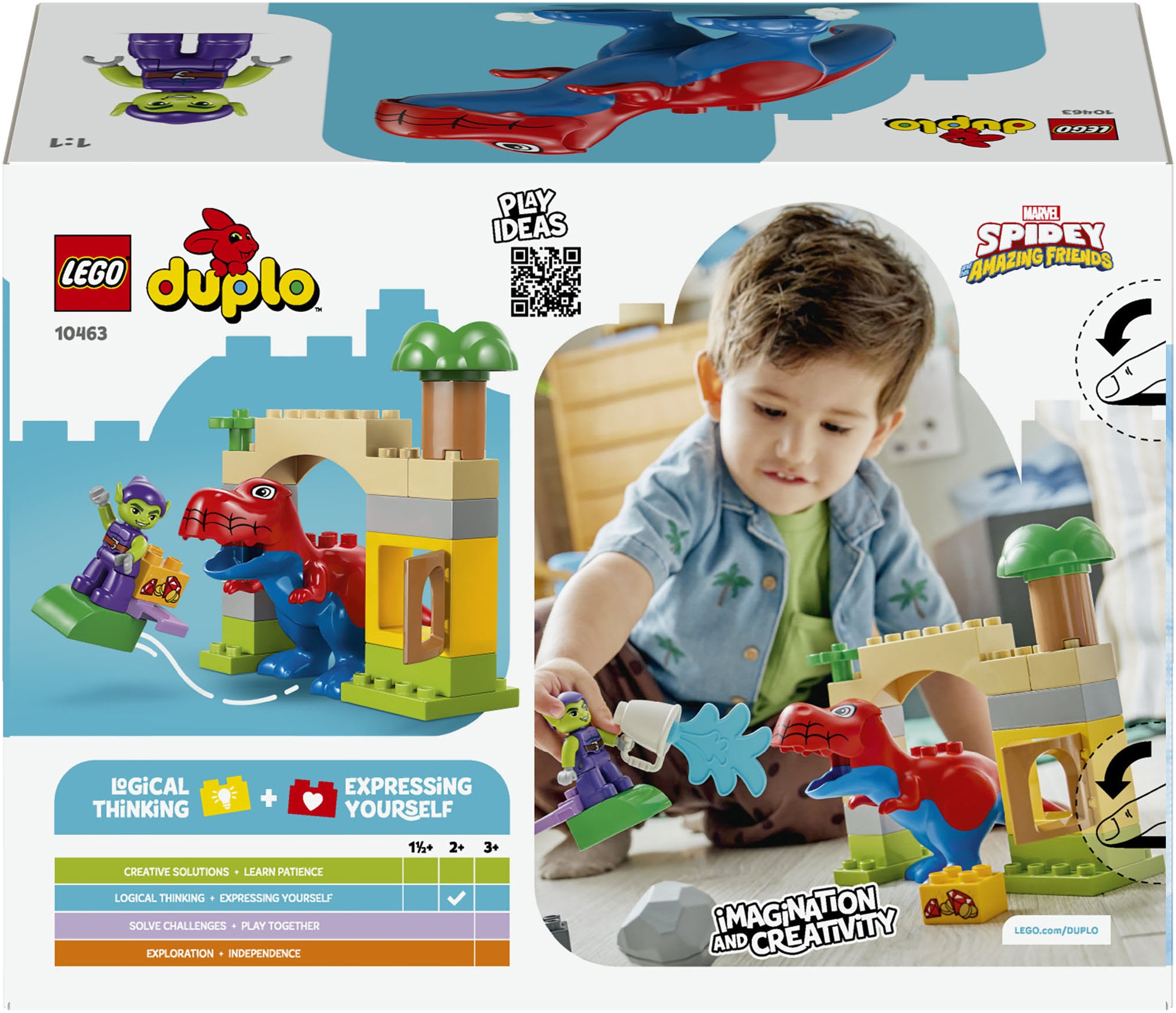 LEGO® Konstruktionsspielsteine »Spidey-Rex vs. Green Goblin (10463), LEGO DUPLO Disney™«