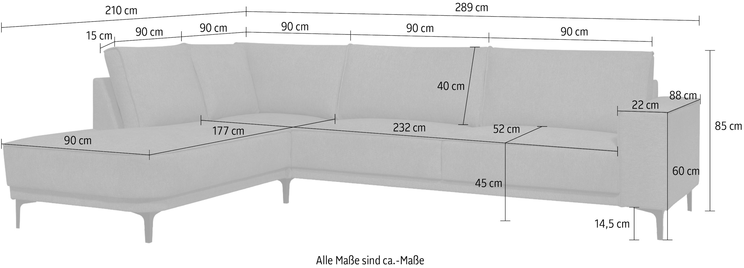 PLACES OF STYLE Ecksofa