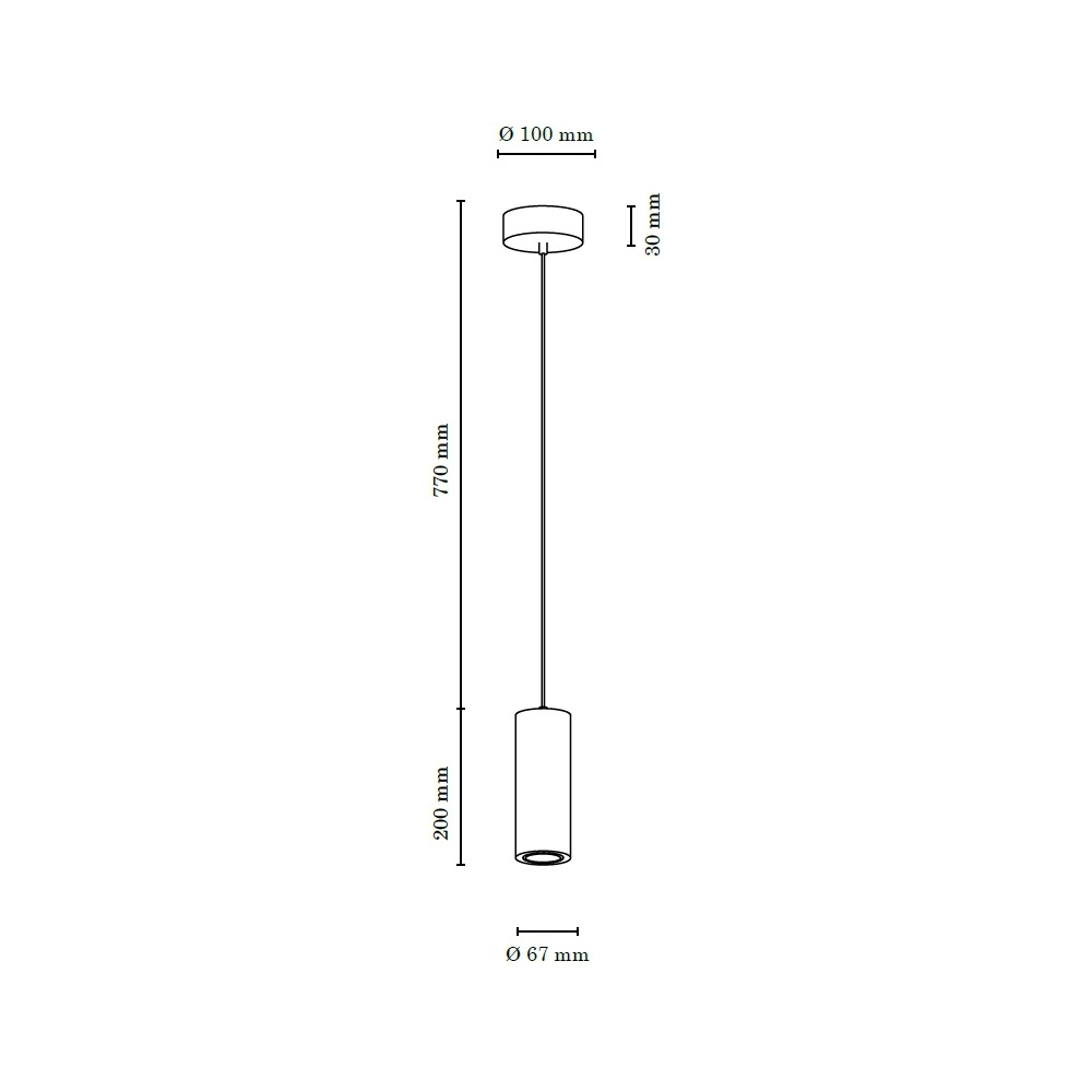 SPOT Light Pendelleuchte »PIPE«, 1 flammig, Leuchtmittel GU10 | LED wechselbar, Hängeleuchte, Naturprodukt aus Eichenholz, LED wechselbar