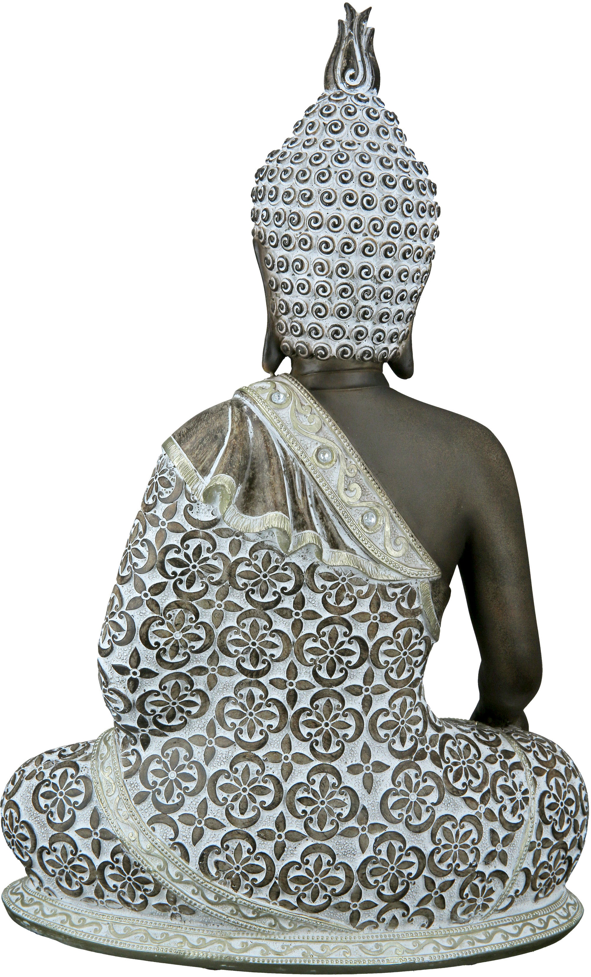 GILDE Buddhafigur »Buddha Mangala braun-weiß«