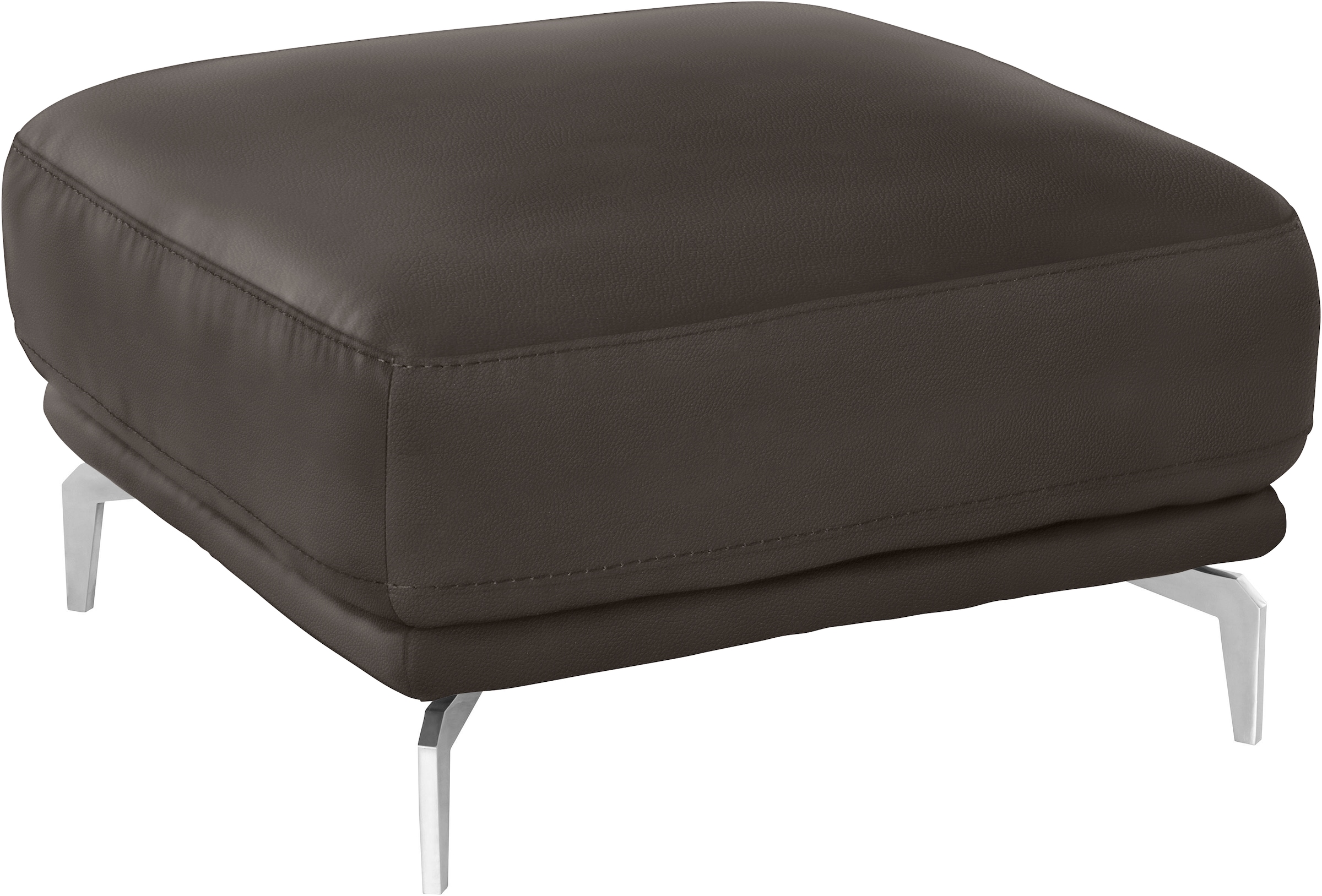 W.SCHILLIG Hocker »montanaa« mit Metallfüßen in Chrom glänzend, Breite 71 cm