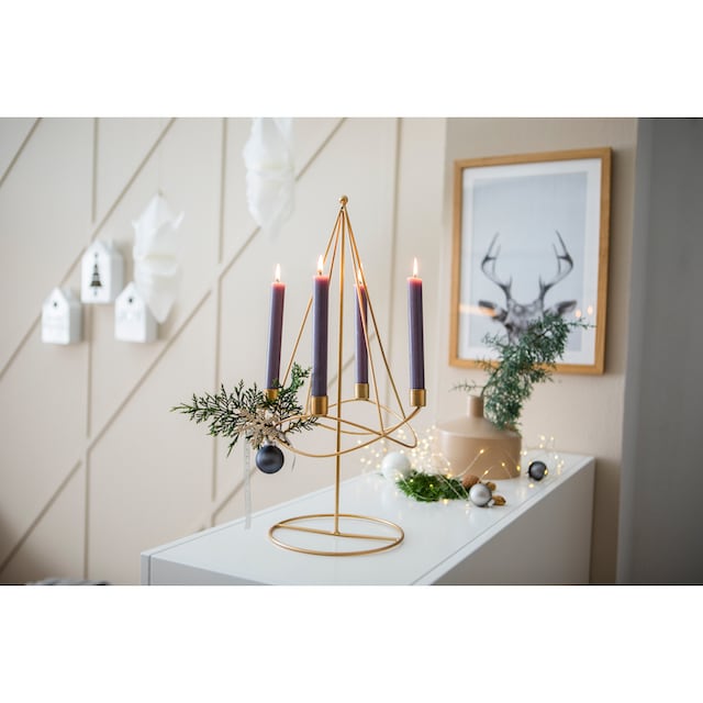 kaufen Kerzenleuchter, Adventsleuchter 49,5 cm Design »Weihnachtsdeko«, aus ca. bequem Höhe AM Metall,