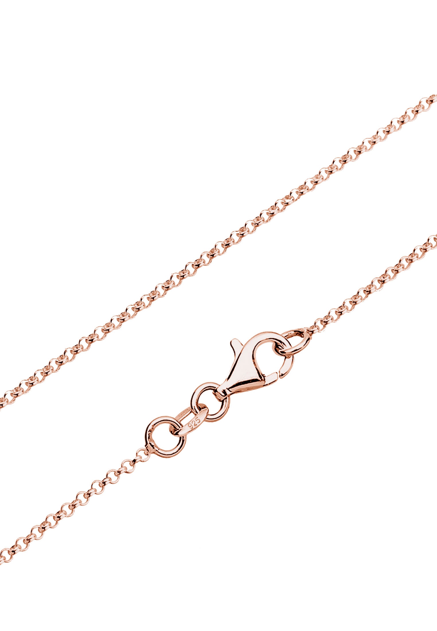 Nenalina Lange Kette »Halskette Engelsflüsterer Granat (16 mm) Flügel 925 Silber«