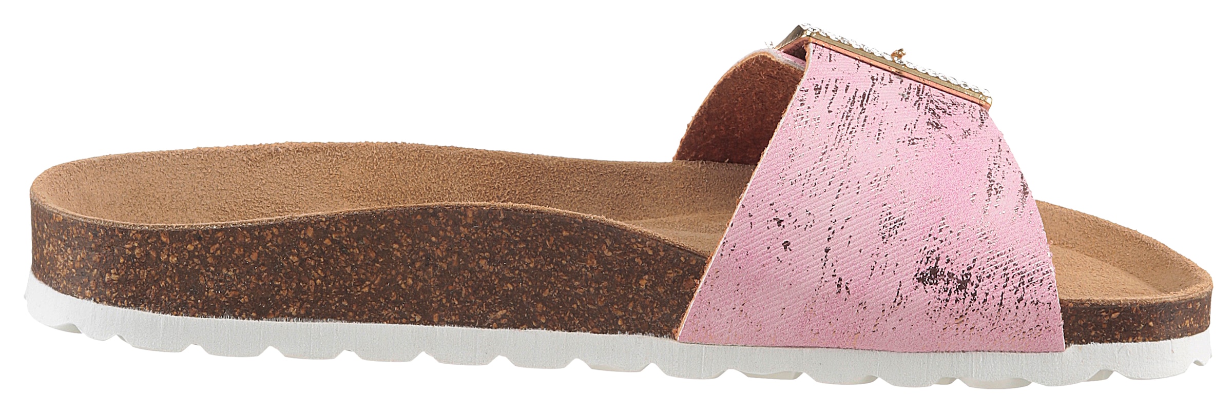 Aniston SHOES Pantolette, Sommerschuh, Strandschuh, Glitzersteine - NEUE KOLLEKTION