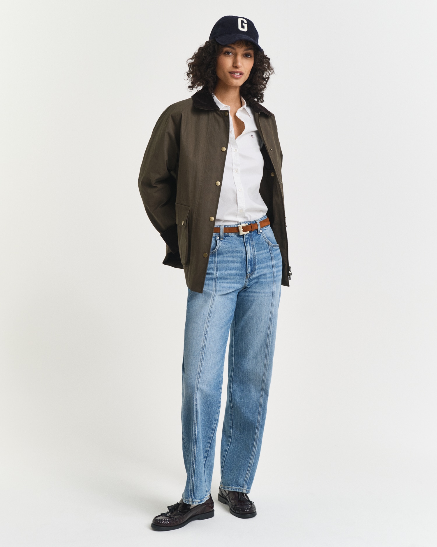 Gant Langarmbluse »New Slim Stretch Oxford Blouse«, für bequemen Sitz u. Bewegungsfreiheit, New Slim Stretch, bügelfrei