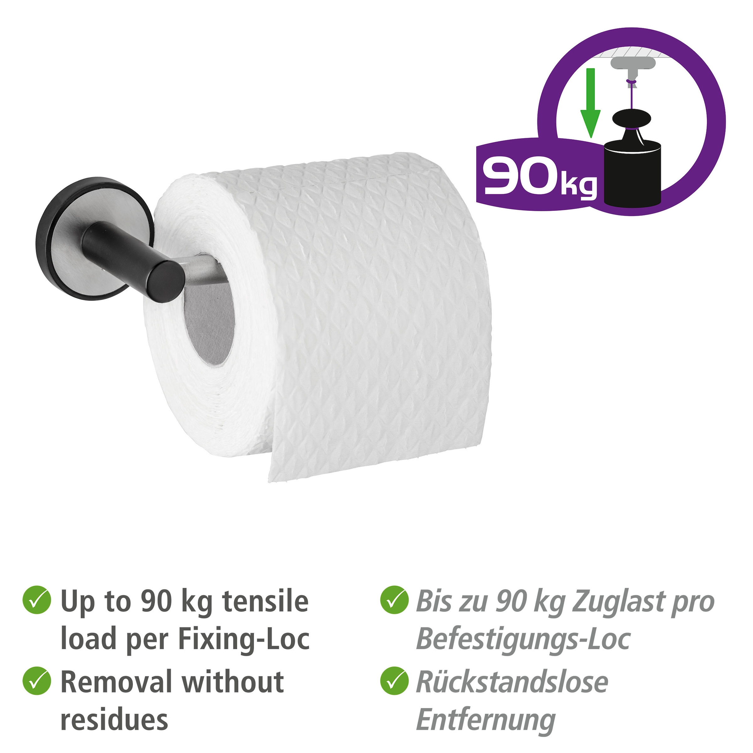 Udine«, Toilettenpapierhalter »UV-Loc® | mit kaufen XXL Befestigen Jahren online WENKO ohne Garantie 3 Bohren