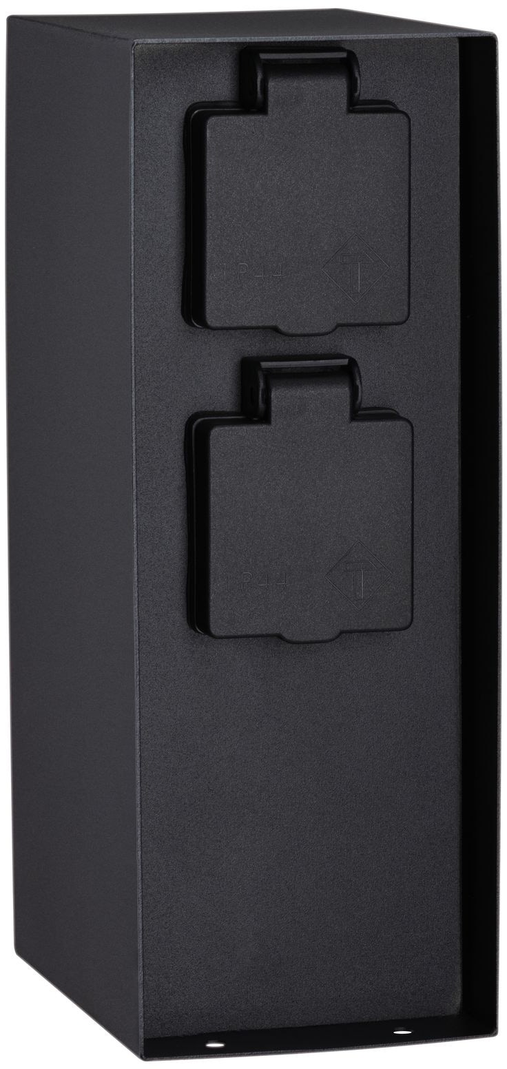 Paulmann Stromverteiler »Outdoor Steckdosensäule Rio« 1 Stk. tlg. eckig, 3-fach, mit Dämmerungsschalter, IP44