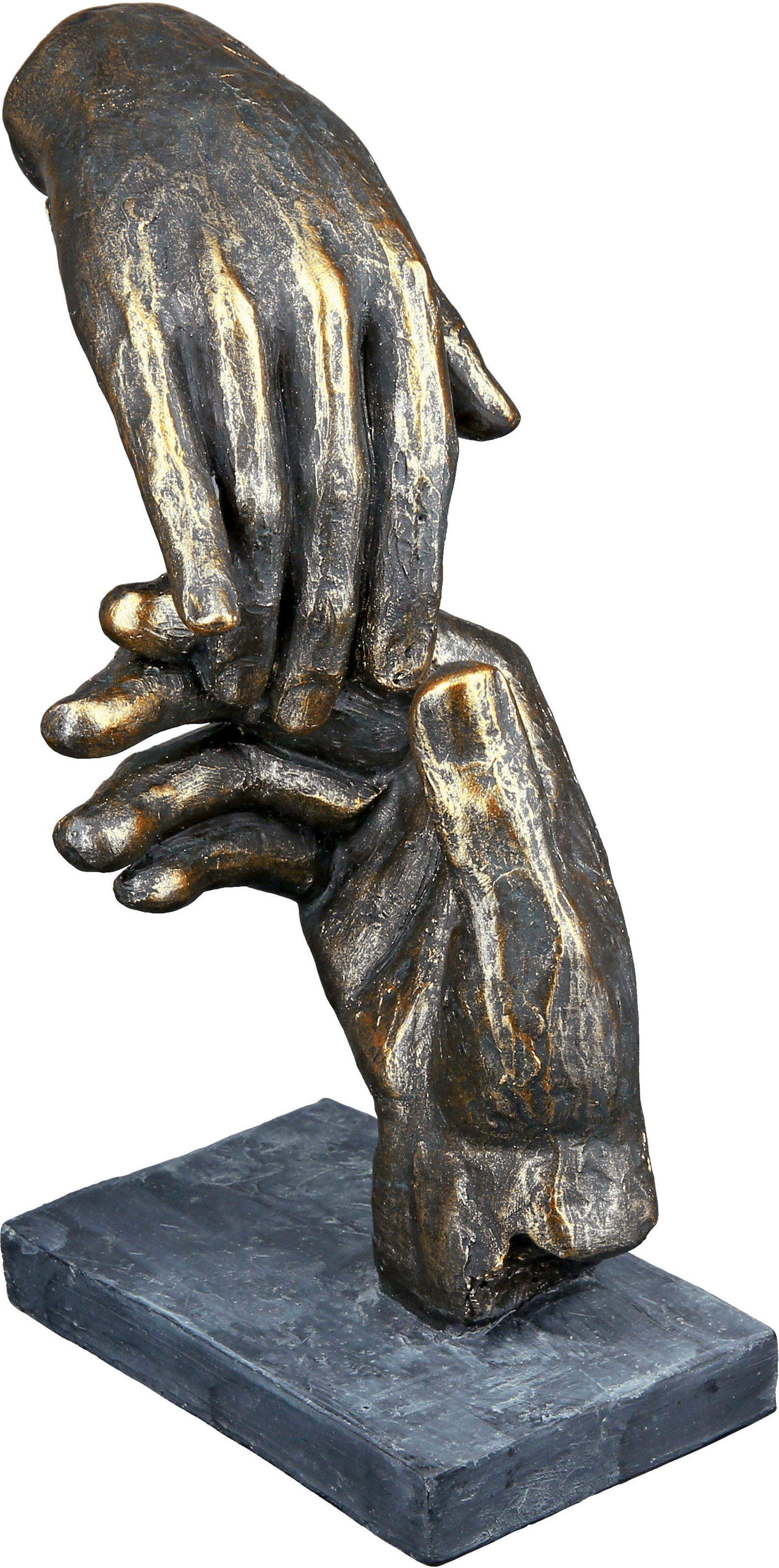 Casablanca by Gilde Dekofigur »Skulptur Two hands, bronzefarben«, braun  bequem kaufen