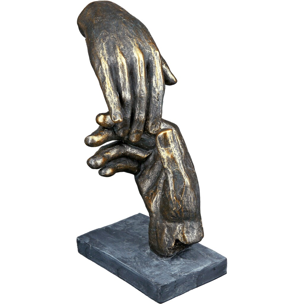 Casablanca by Gilde Dekofigur »Skulptur Two hands, bronzefarben«