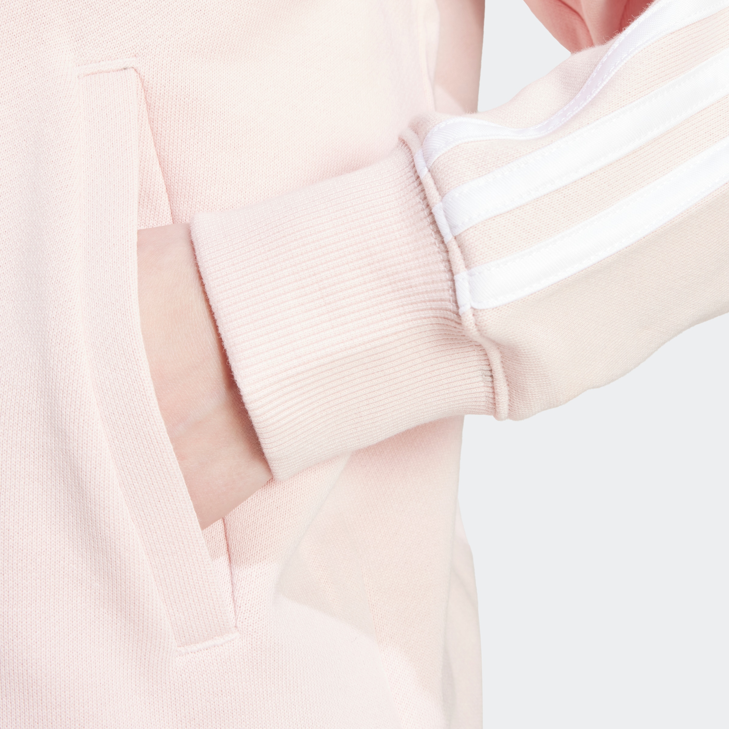 adidas Sportswear Kapuzensweatjacke »ESSENTIALS 3STREIFEN FRENCH TERRY OVERSIZED KAPUZENJACKE«