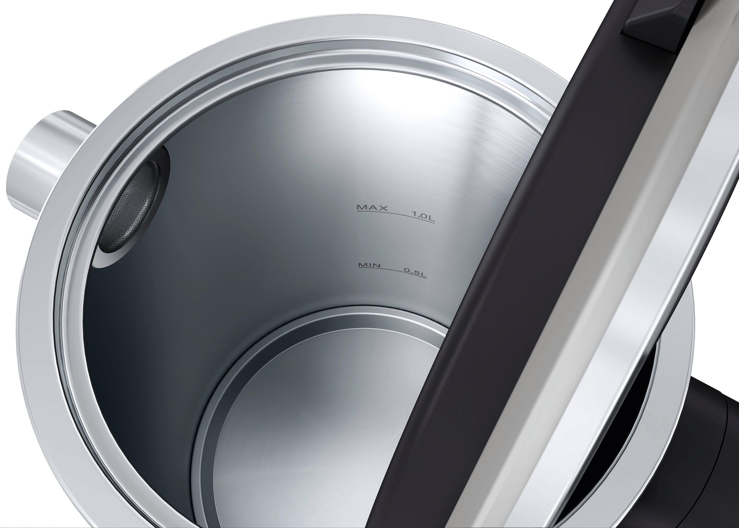 Graef Wasserkocher »WK 402« 1 l 1850 W Edelstahl, schwarz