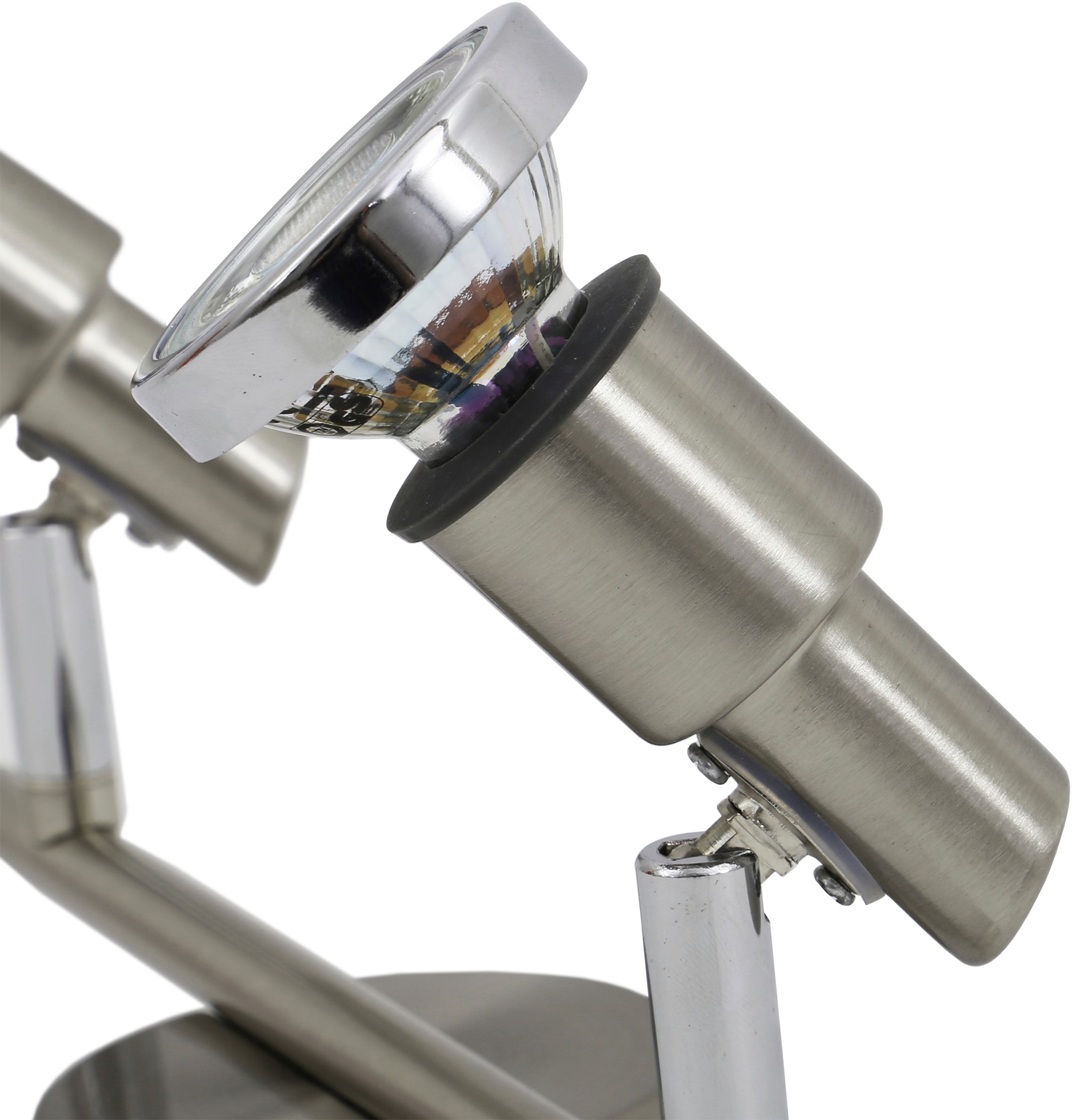 B.K.Licht LED Deckenspot, inkl. 2 x LED Leuchtmittel GU10 4,8 Watt, 400lm, 3.000K, nicht dimmbar, Strahler dreh- und schwenkbar, Schutzart IP44