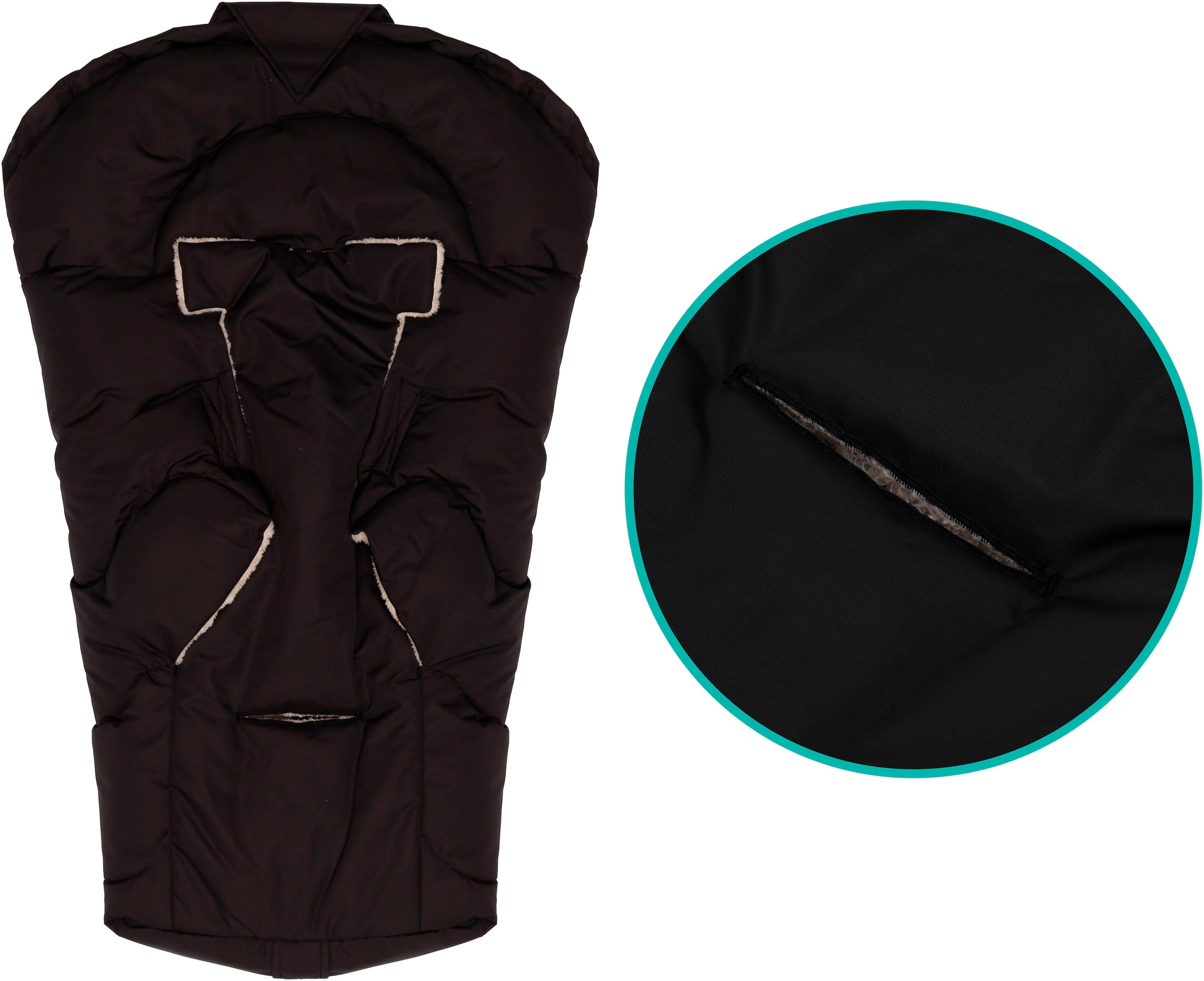 Fillikid Fußsack »Torre, Winterfußsack Gr. 0« für Autositze Gr. 0 und Kinderwagen