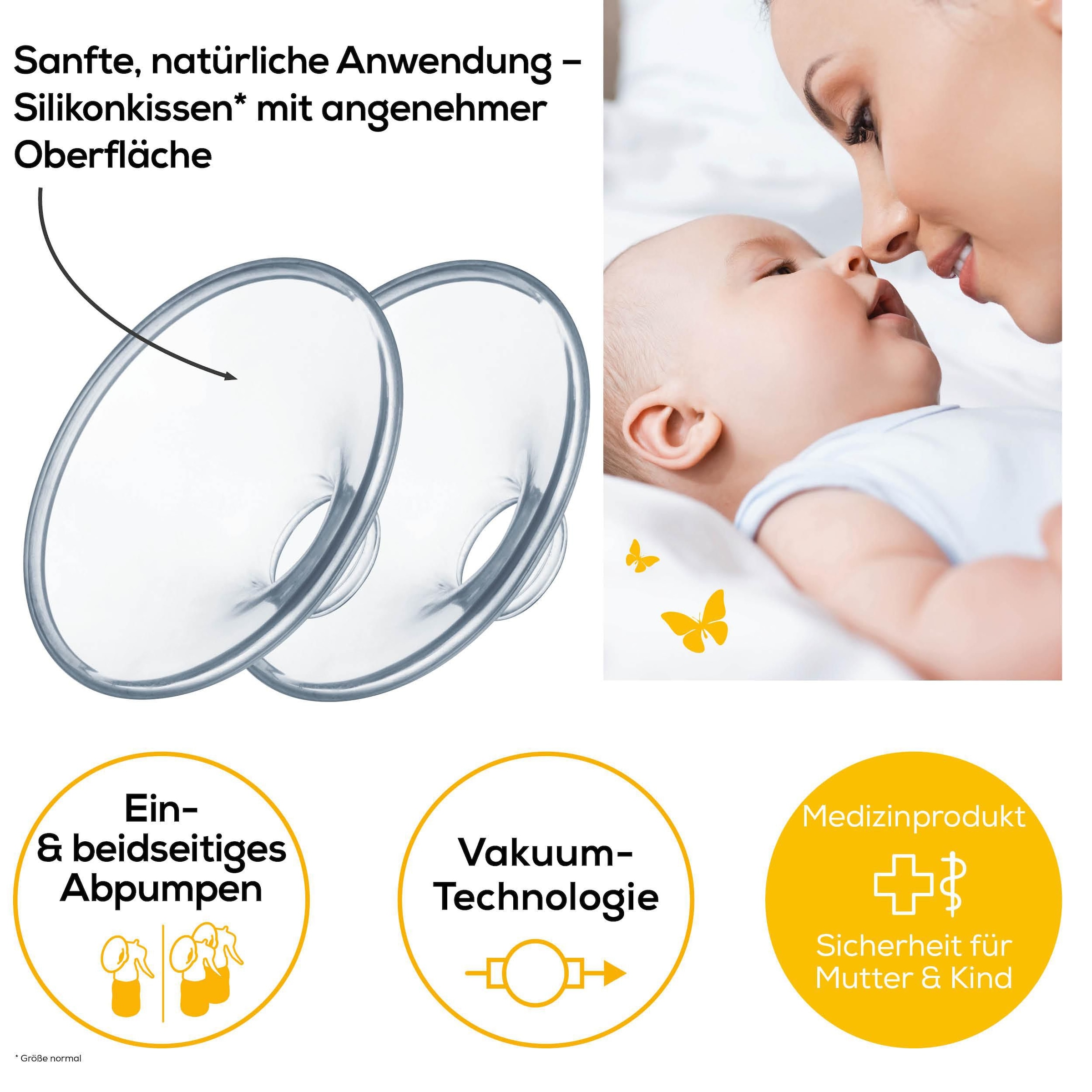 BEURER Elektrische Doppelmilchpumpe »BY 70 inkl. Handpumpe«, Für beid- und einseitiges Abpumpen geeignet, 10 Stimulationsstufen
