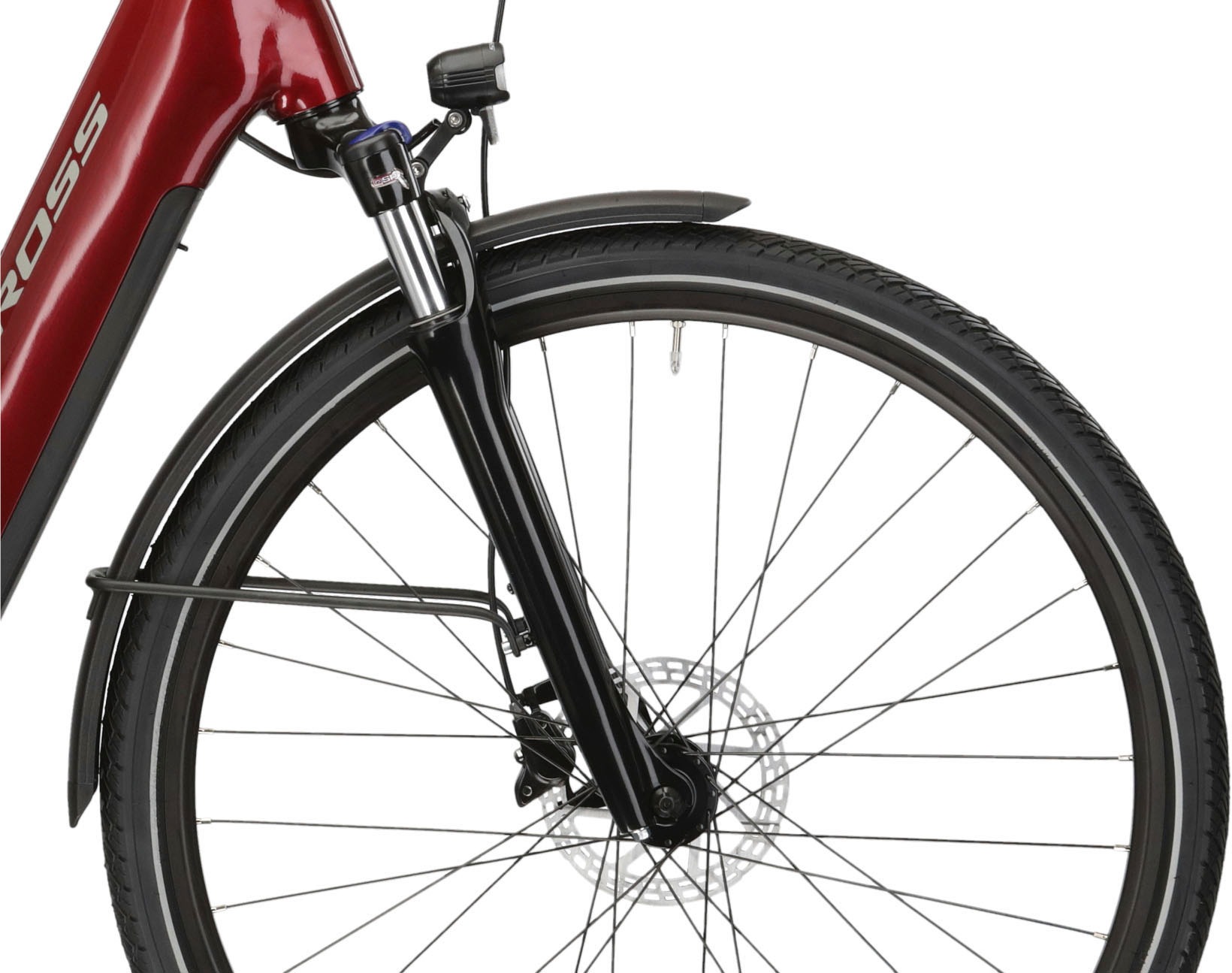 Kross E-Bike »E-Trekkingrad Trans Hybrid LS 3.0 28 Zoll rot«, 8 Gang, Shimano, Acera T3000, Mittelmotor 250 W, Pedelec, Elektrofahrrad für Damen und Herren