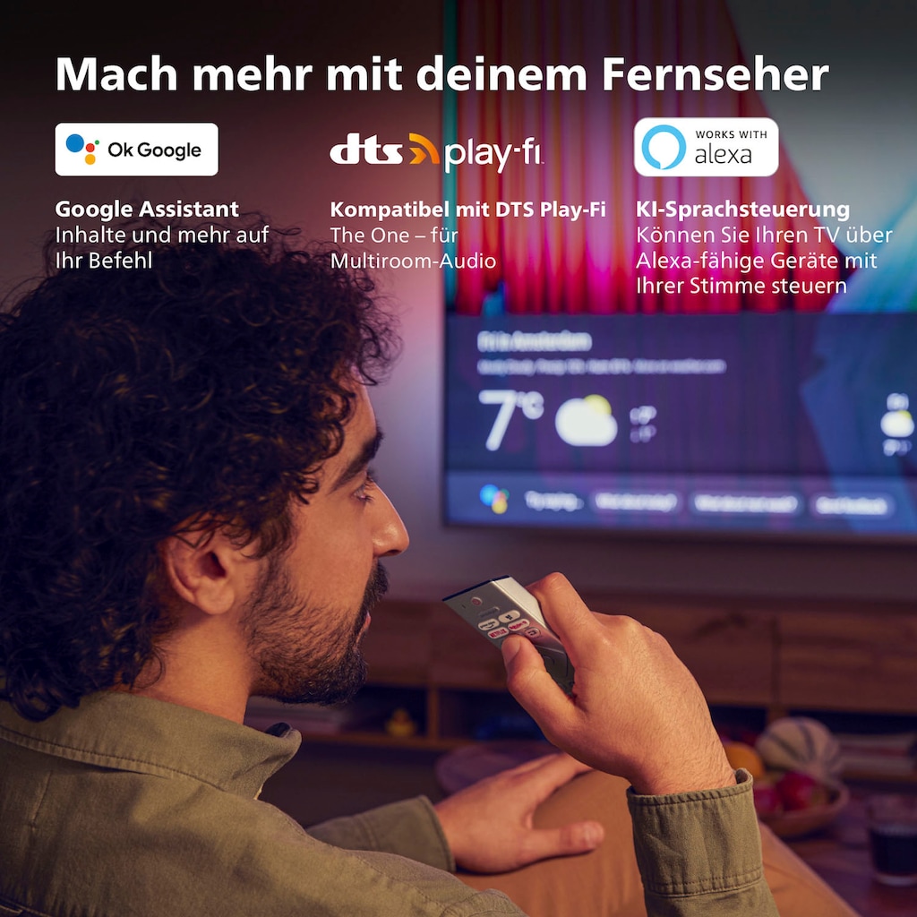 Philips LED-Fernseher »43PUS8807/12«, 108 cm/43 Zoll, 4K Ultra HD, Smart-TV-Android TV