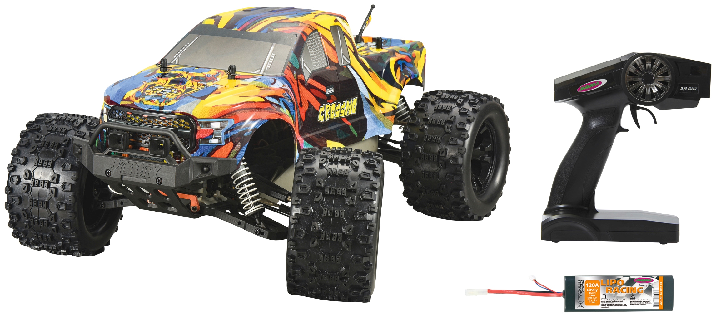 Jamara RC-Monstertruck »Crossmo Monstertruck 4WD«, 1:10, 2,4 GHz