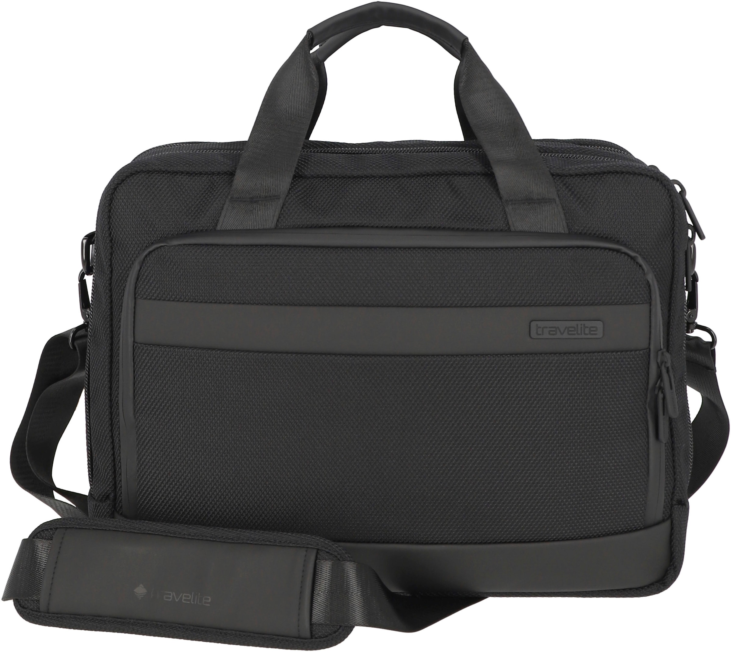 travelite Laptoptasche »Meet«, Arbeitstasche mit 15,6-Zoll Laptopfach und Trolley-Aufsteck-System