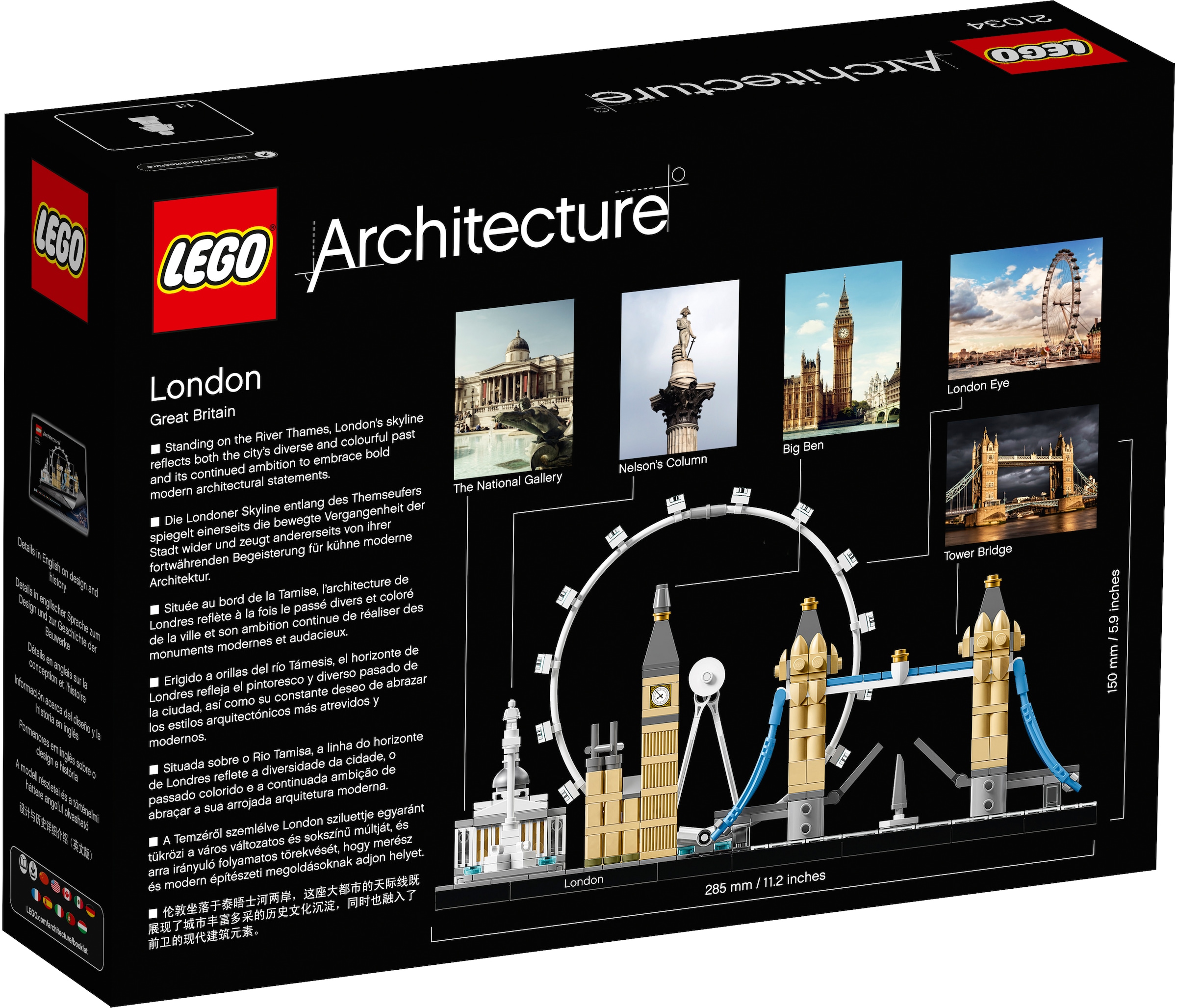 LEGO® Konstruktionsspielsteine »London (21034), LEGO® Architecture«, (468 St.), Made in Europe