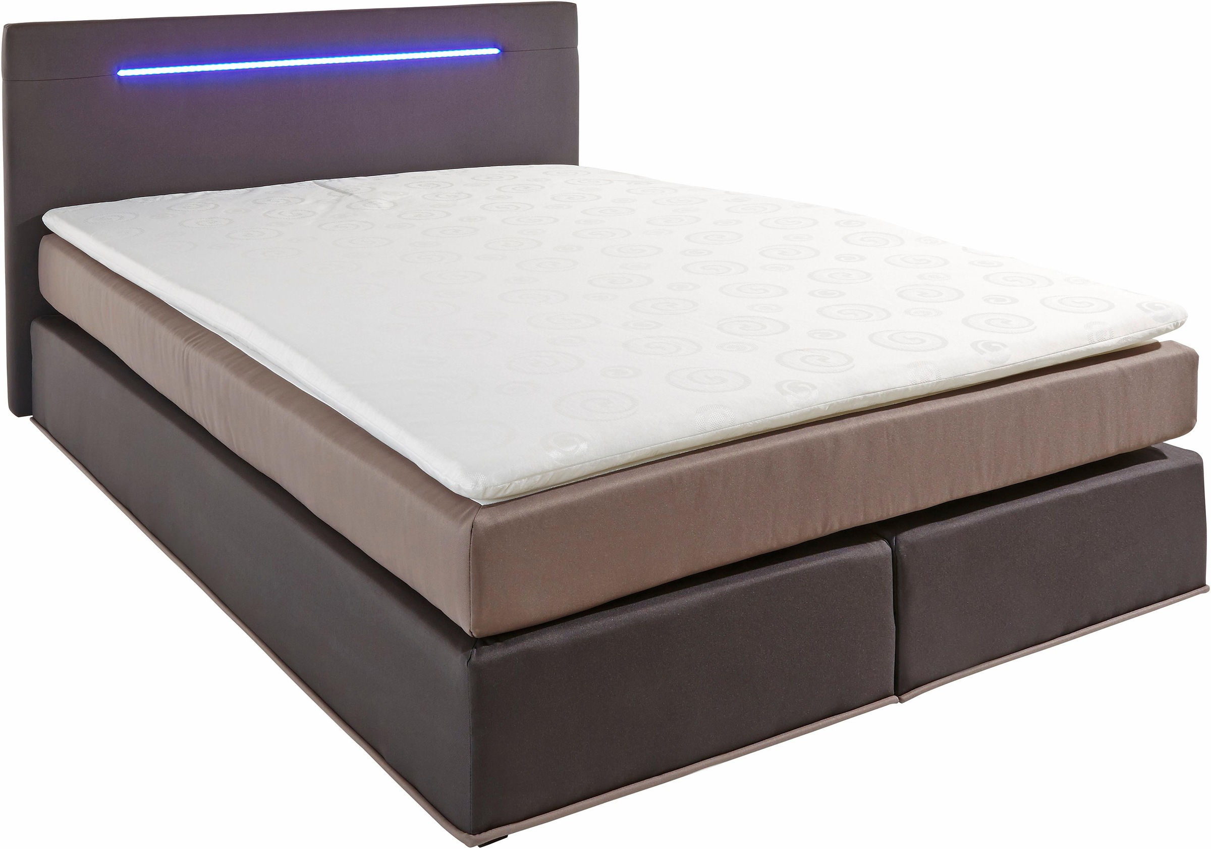 COLLECTION AB Boxspringbett, inkl. LED-Beleuchtung mit Farbwechsel und Topper