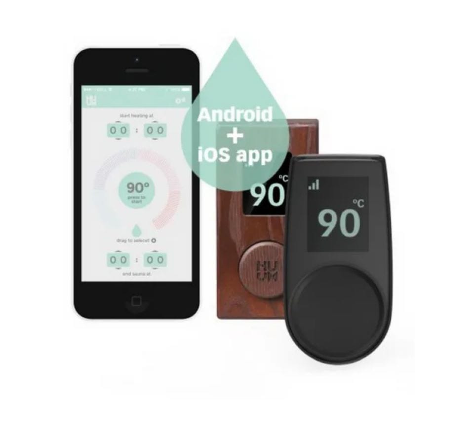 Karibu Saunaofen »für Außensteuerung 9 kW SET mit WiFi-Steuerung« mit WLAN-fähigem Steuergerät