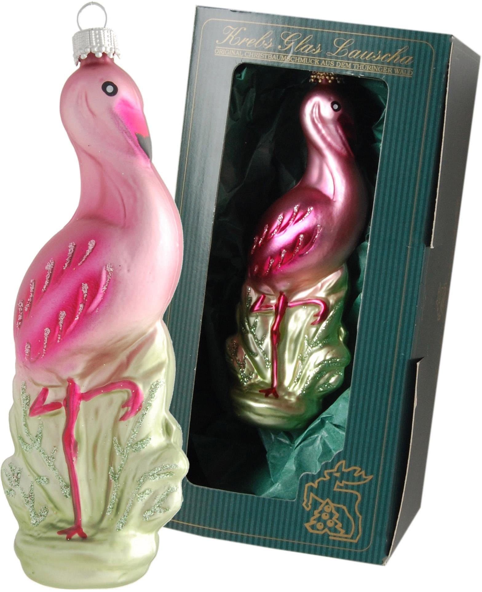 Krebs Glas Lauscha Christbaumschmuck »Flamingo, online Christbaumschmuck«, kaufen mundgeblasen tlg.), bequem Weihnachtsdeko, (1
