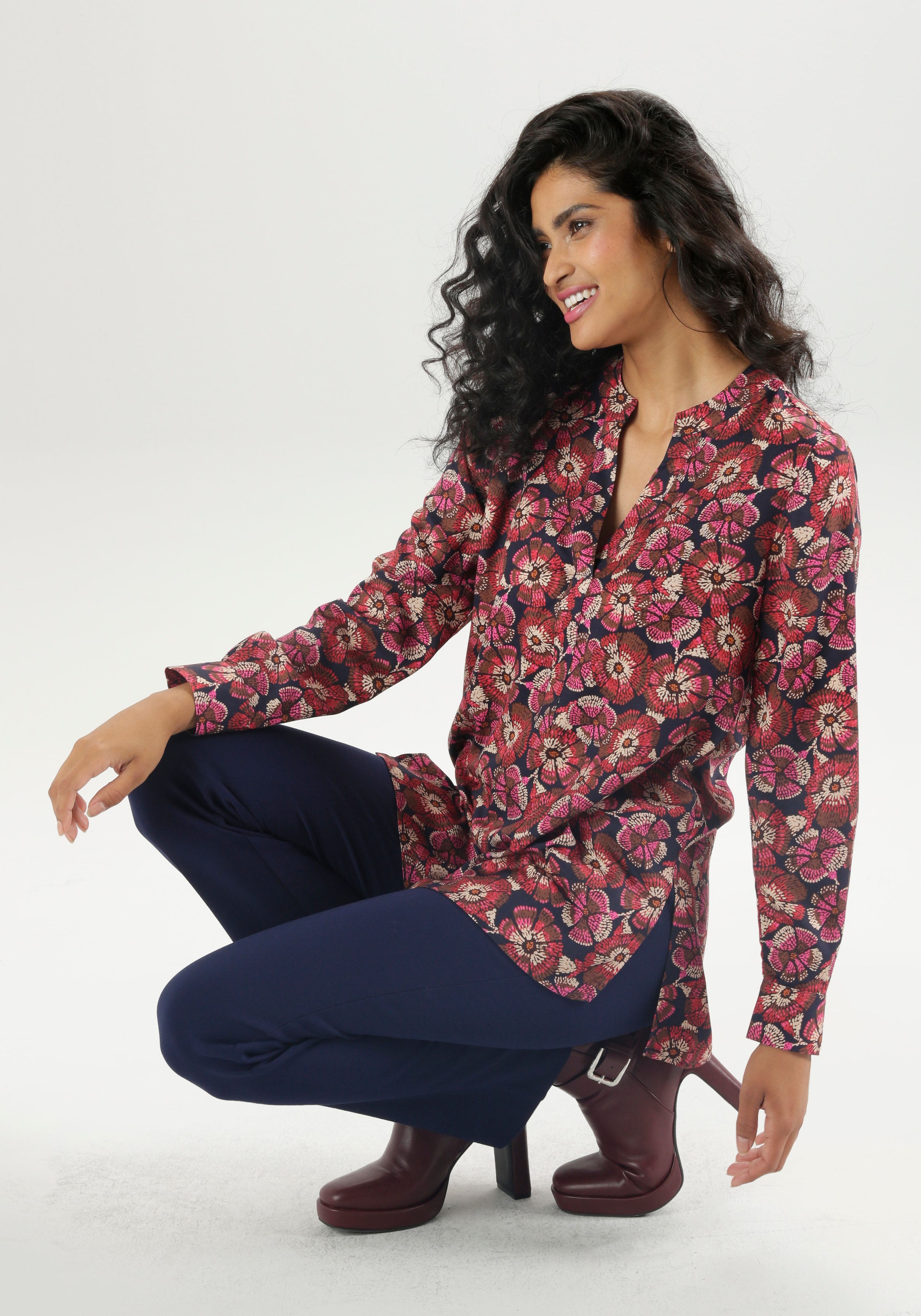 Aniston SELECTED Longbluse, hinten länger als vorne