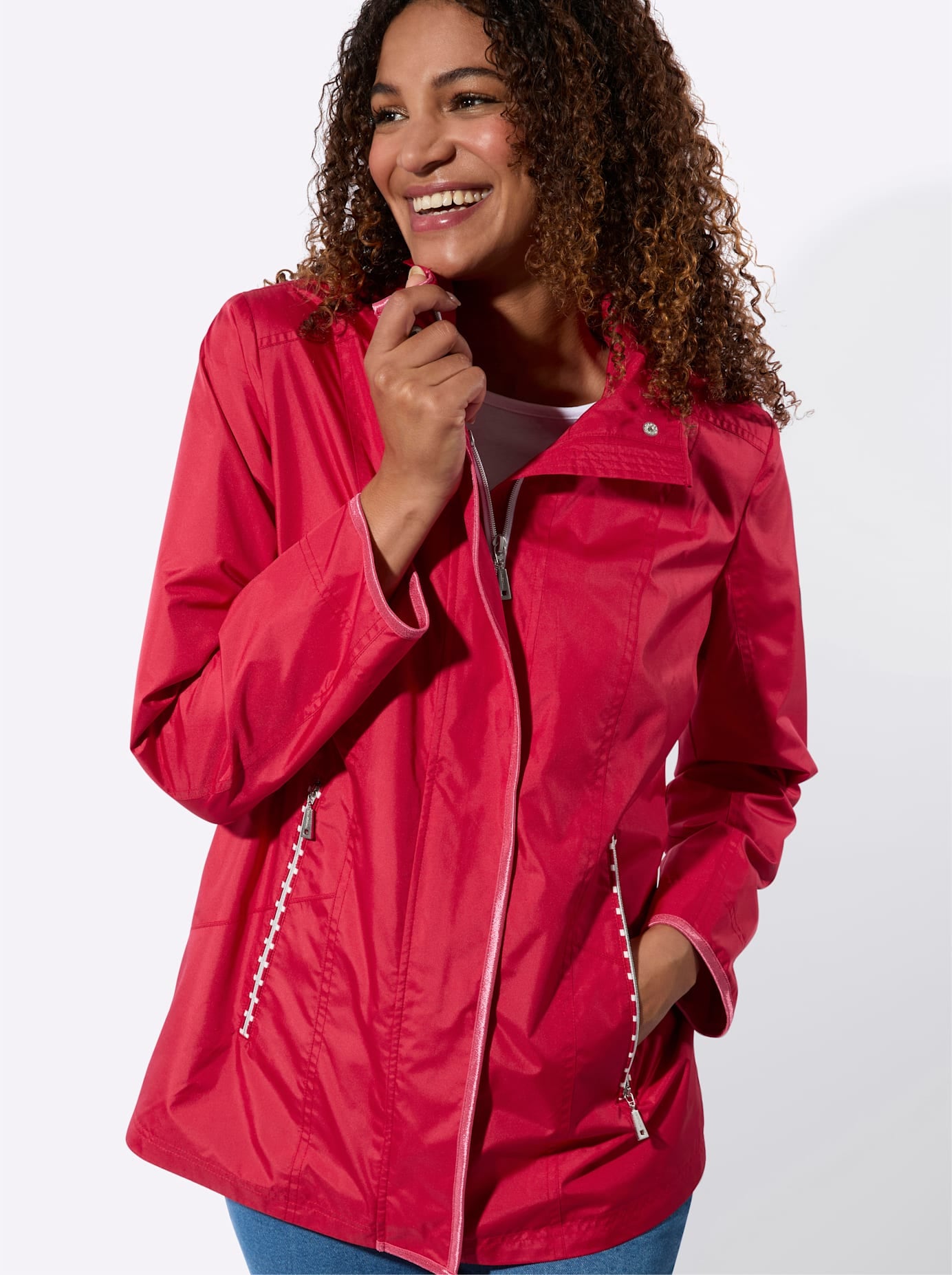 Casual Looks Langjacke ohne Kapuze