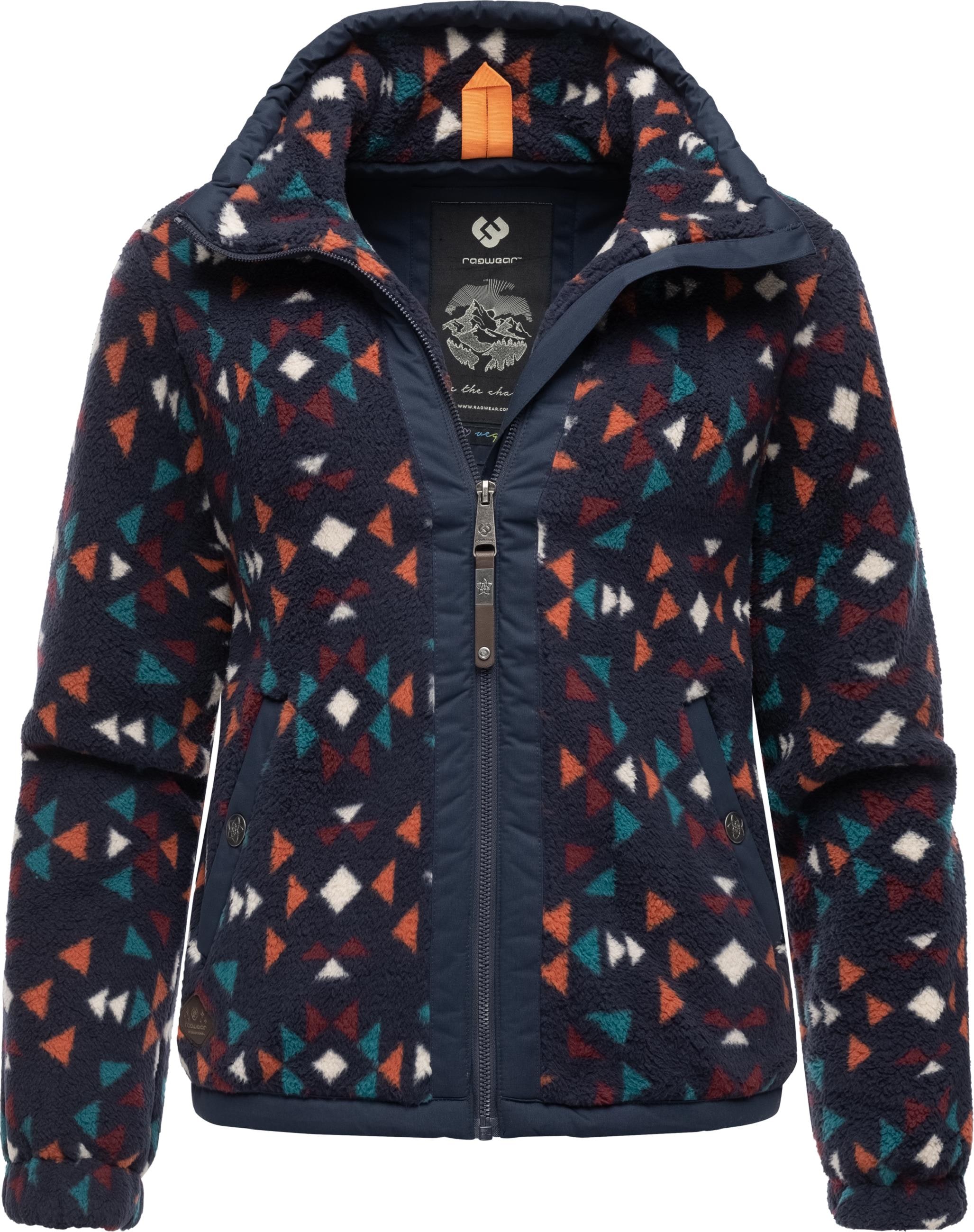 Ragwear Sweatjacke »Sweatjacke Nordicka Aztec«, Sportliche Kapuzenjacke im Inkamuster