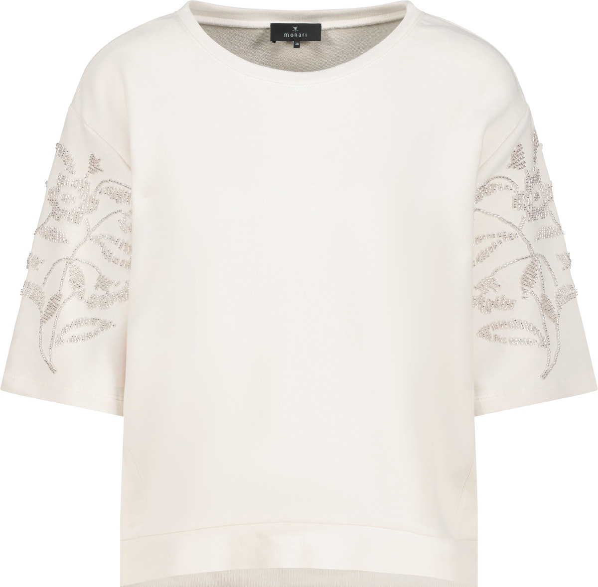 Monari Sweatshirt »Sweatshirt Perlenschmuck«, Regular fit mit Perlenschmuck
