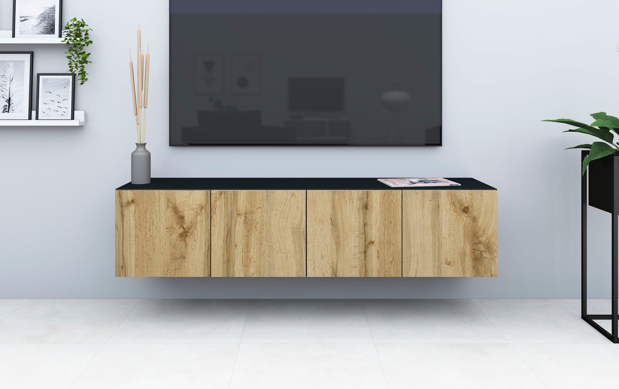 borchardt Möbel Lowboard »Vaasa«, Breite auf nur Rechnung kaufen hängend cm, 152