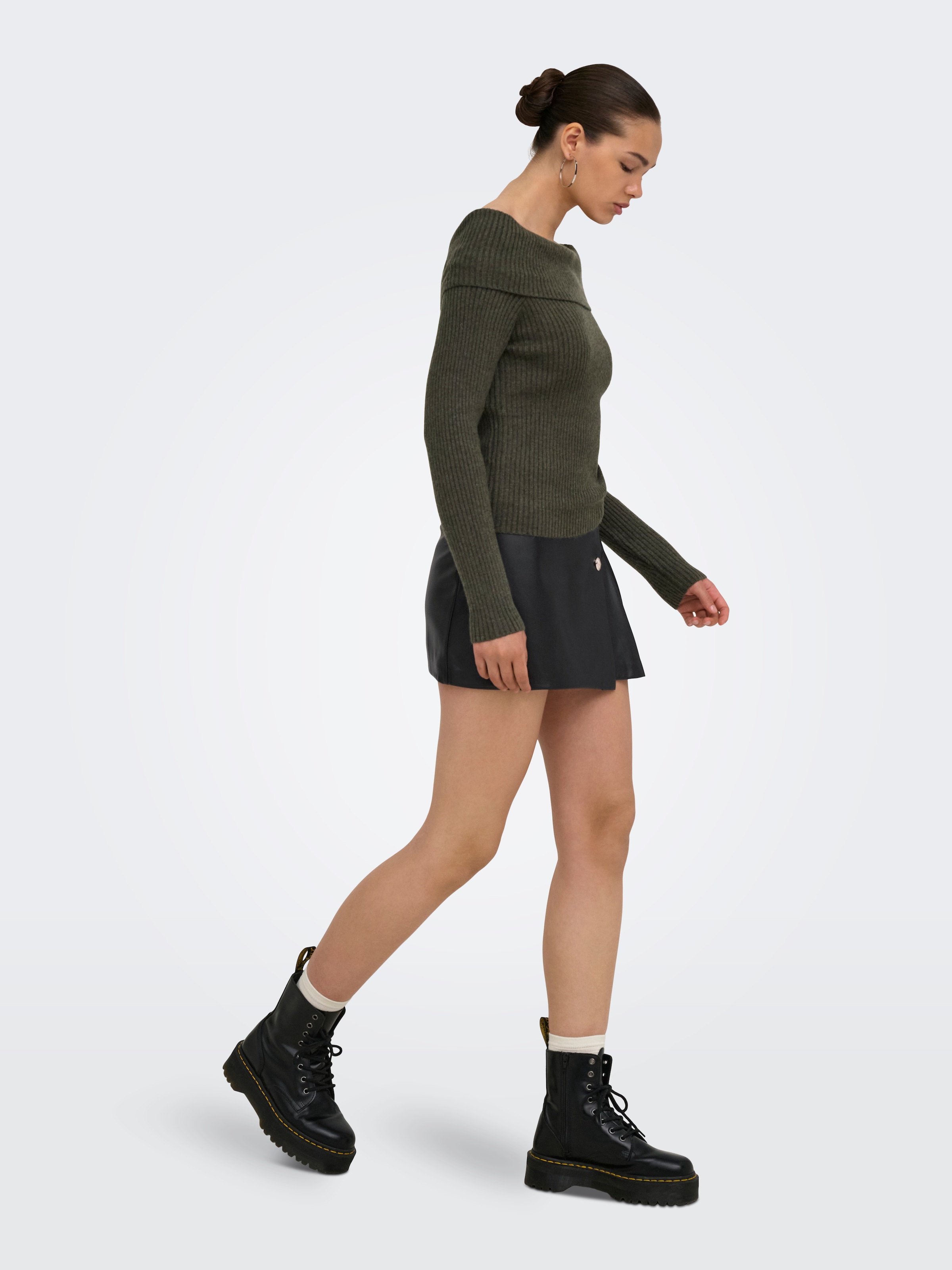 ONLY Lederimitatrock »ONLSTORY HW FAUX LEA SKIRT CC PNT« Lederimitat