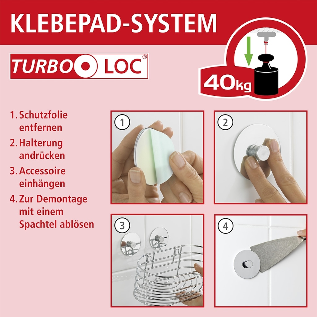 WENKO Hakenleiste »Turbo-Loc® Premium«