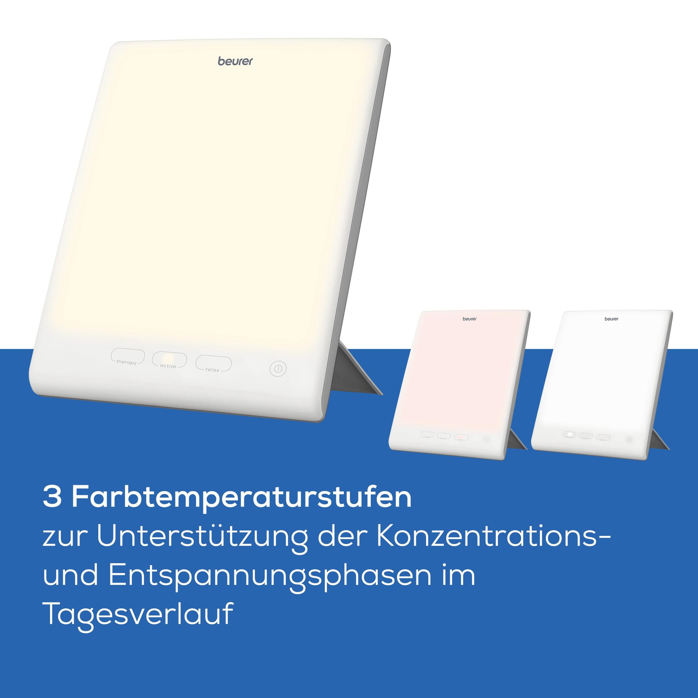 BEURER Tageslichtlampe »TL 45 Perfect Day mit 3 Farbtemperaturen«, Für einen geregelten Tag-Nacht-Rhythmus