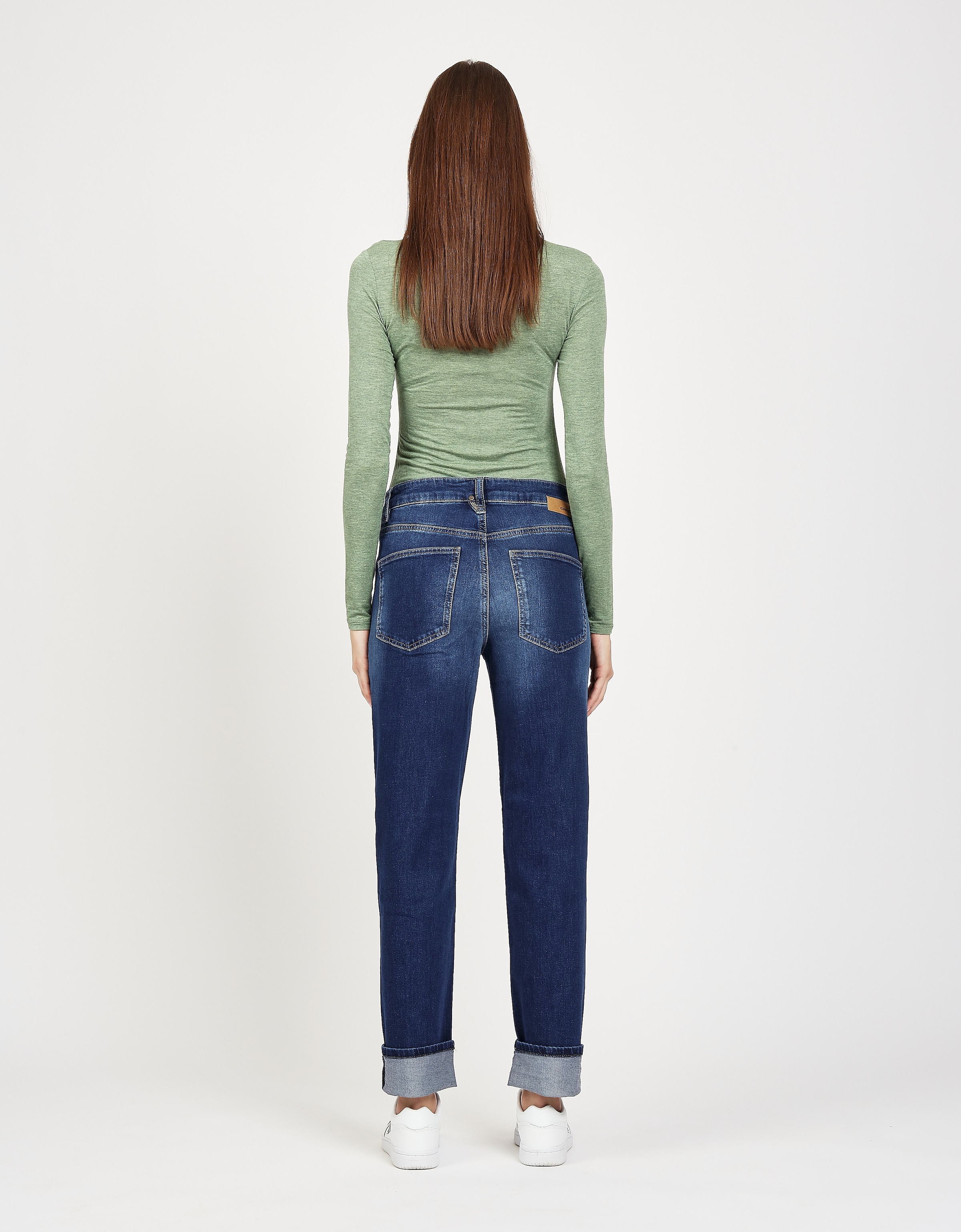 GANG Straight-Jeans »94SOLEY« exklusives Design ohne Turn-up am Beinabschluss