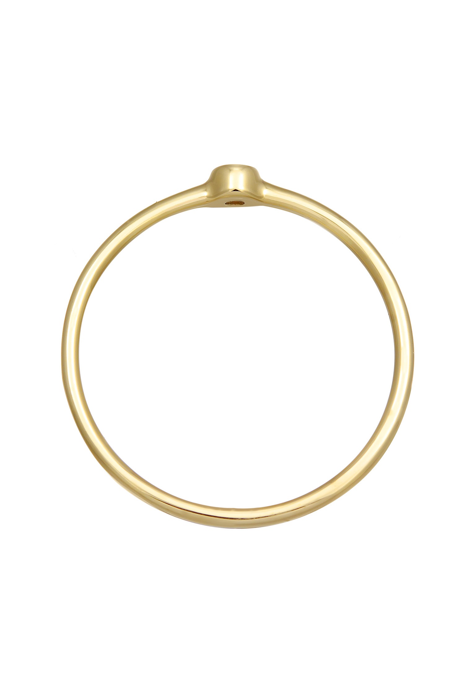 Elli Premium Silberring »Ring Solitär Zirkonia 375er Gelbgold«