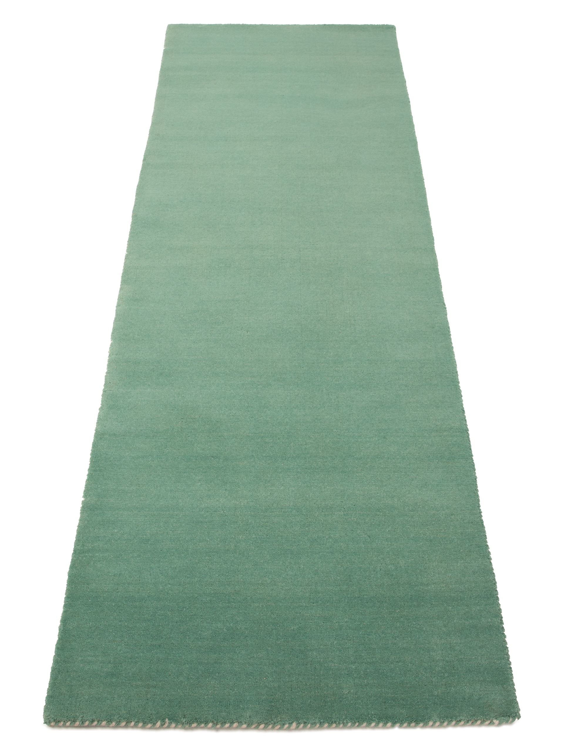 carpetfine Wollteppich »Gabbeh Lola Uni«, rechteckig, 14 mm Höhe, mit natürlichem Pflanzenmaterial von Hand gewebt, auch in Rund