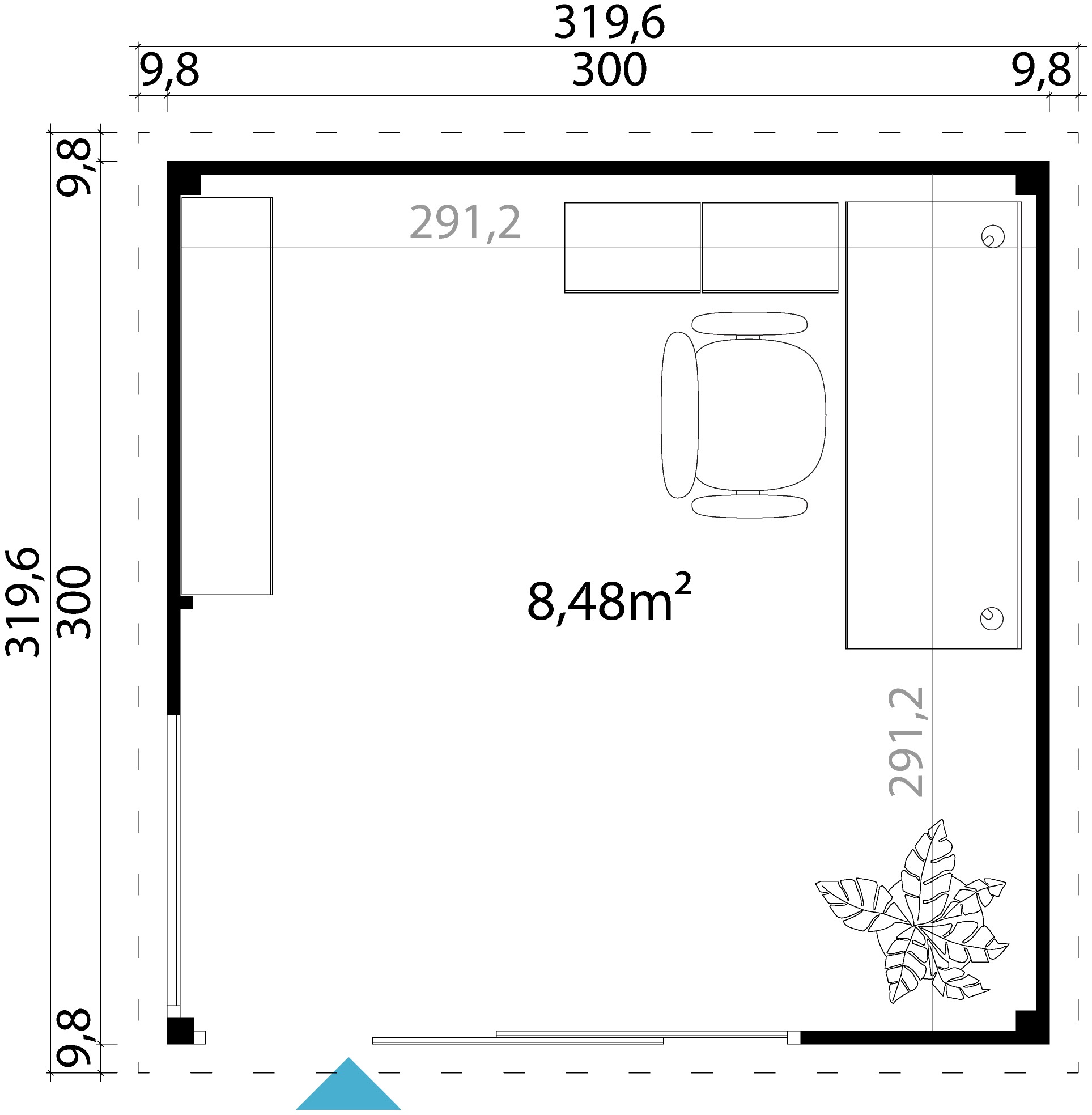 LASITA MAJA Gartenhaus »DOMEO 1 (Set), 3 x Fundamentmass online kaufen mit Gletchergrün | 3000 XXL GLETSCHERGRÜN/ANTHRAZIT«, 3000, Jahren Garantie