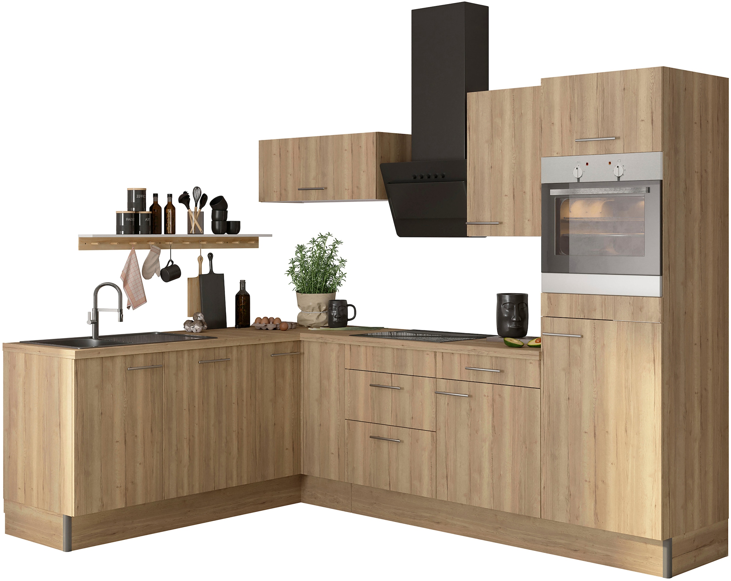 OPTIFIT Küche »Klara«, 200 x 270 cm breit, wahlweise mit E-Geräten bequem  kaufen